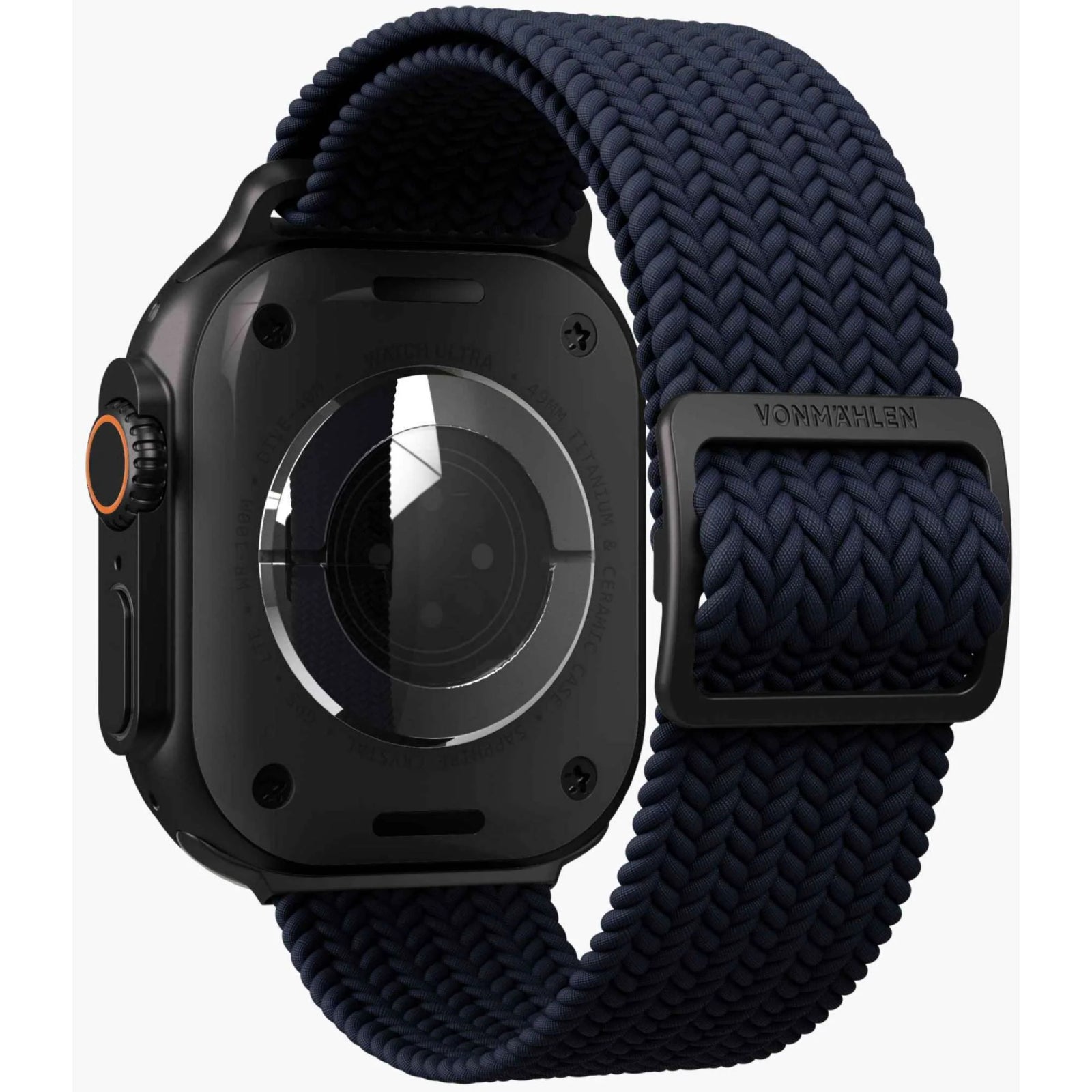 Vonmählen Woven Loop For Apple Watch 44 - 45 - 46 - 49mm One Size Black/Navy