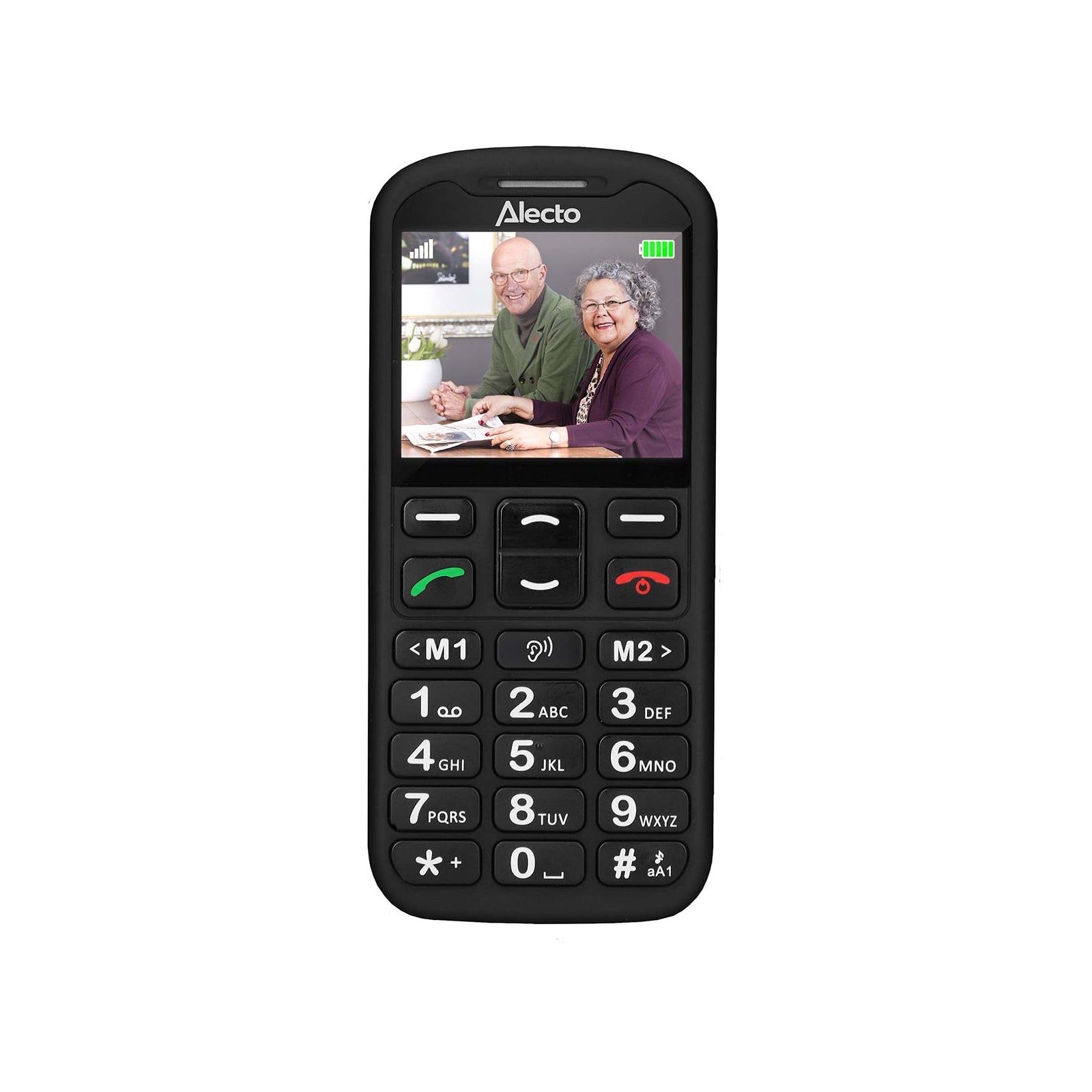 CM10 Alecto Big Button GSM 4G Black