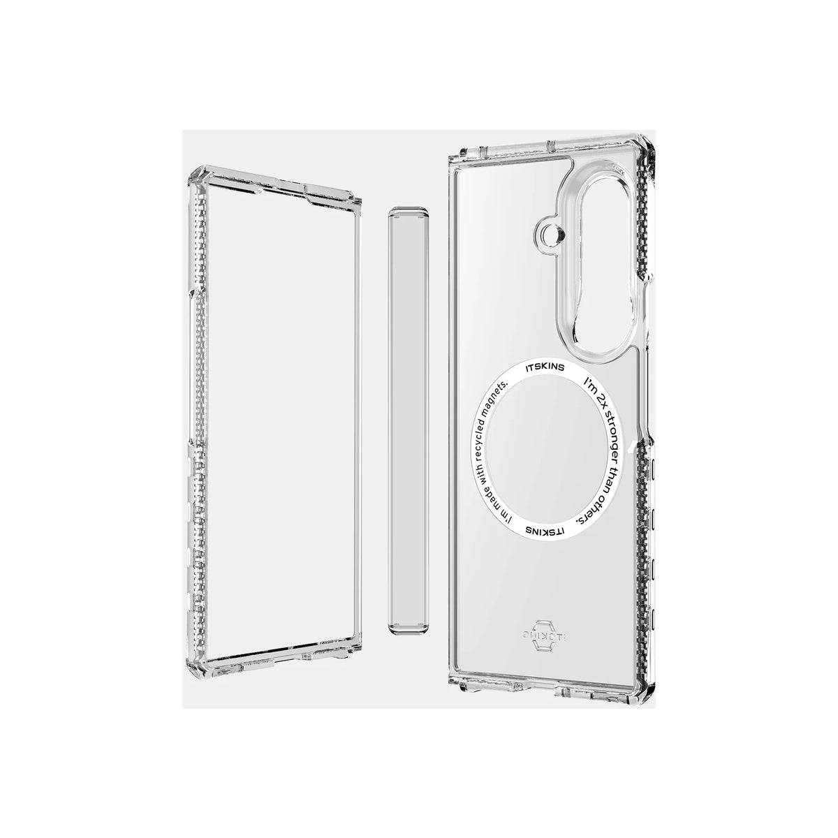 ITSKINS Level 2 HybridMagClear_R with Hinge for Samsung Galaxy Z Fold8 Ultra 5G Transparent