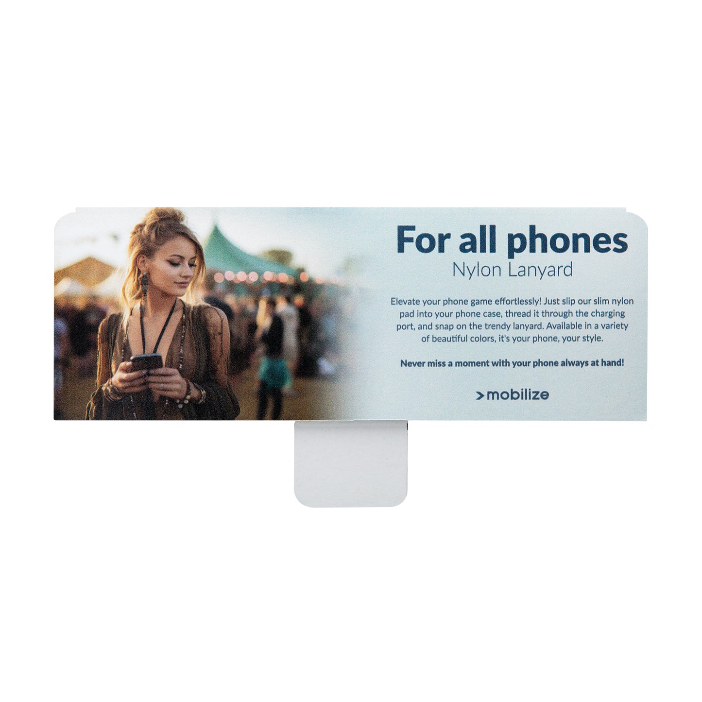 POS - Mobilize - Balie Display incl. Topkaart - Lanyard
