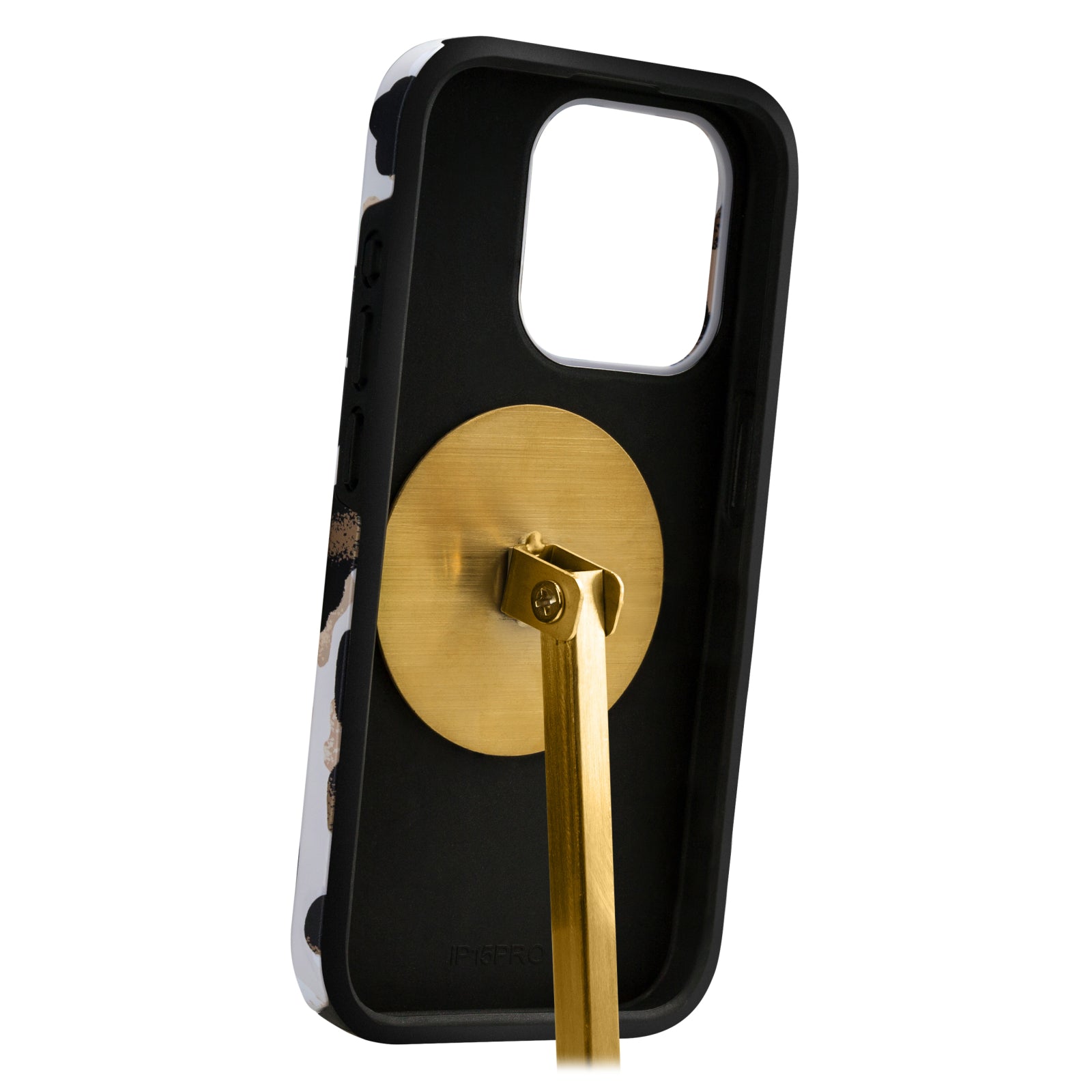 POS - MIO - Phone Case Counter Display Adjustable Angle Brushed Gold