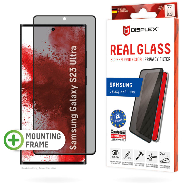 DISPLEX Privacy Glass 3D Samsung Galaxy S23 Ultra 5G