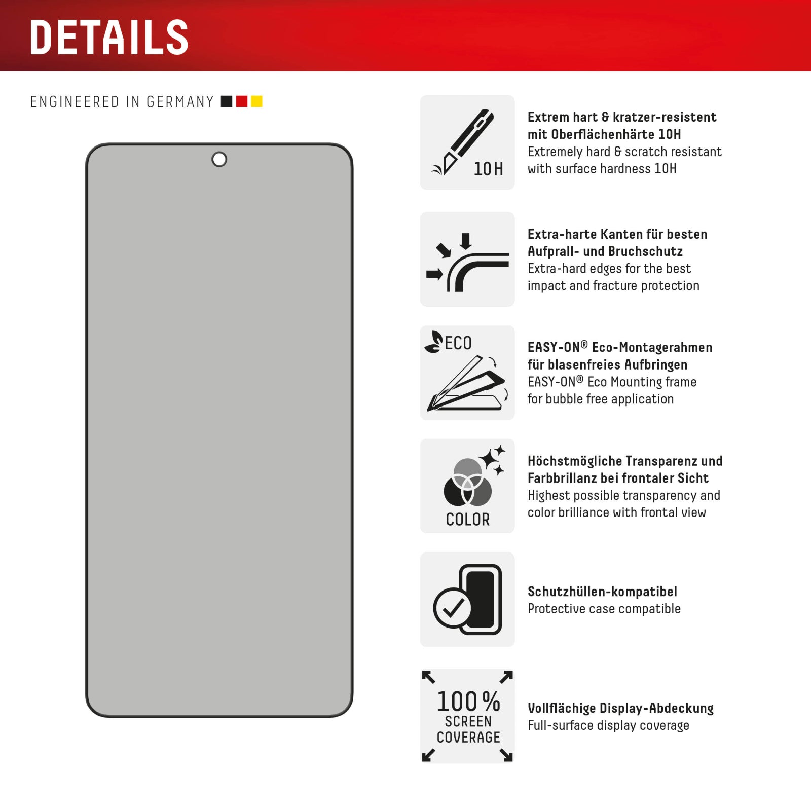 DISPLEX Privacy Glass FC Samsung Galaxy S25 Edge 5G