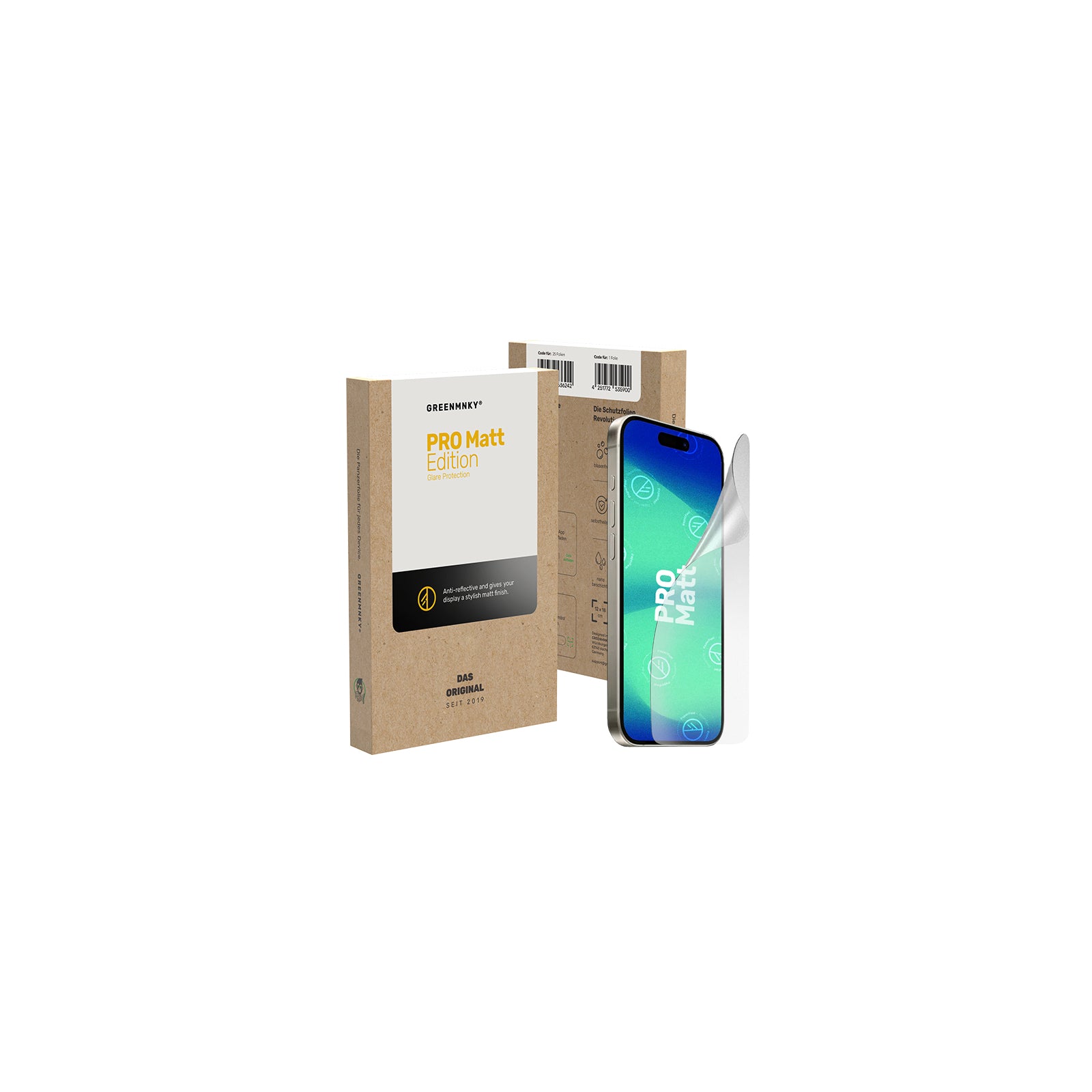 GREENMNKY PRO Matt Edition for Smartphone 7inch (25 stuks)