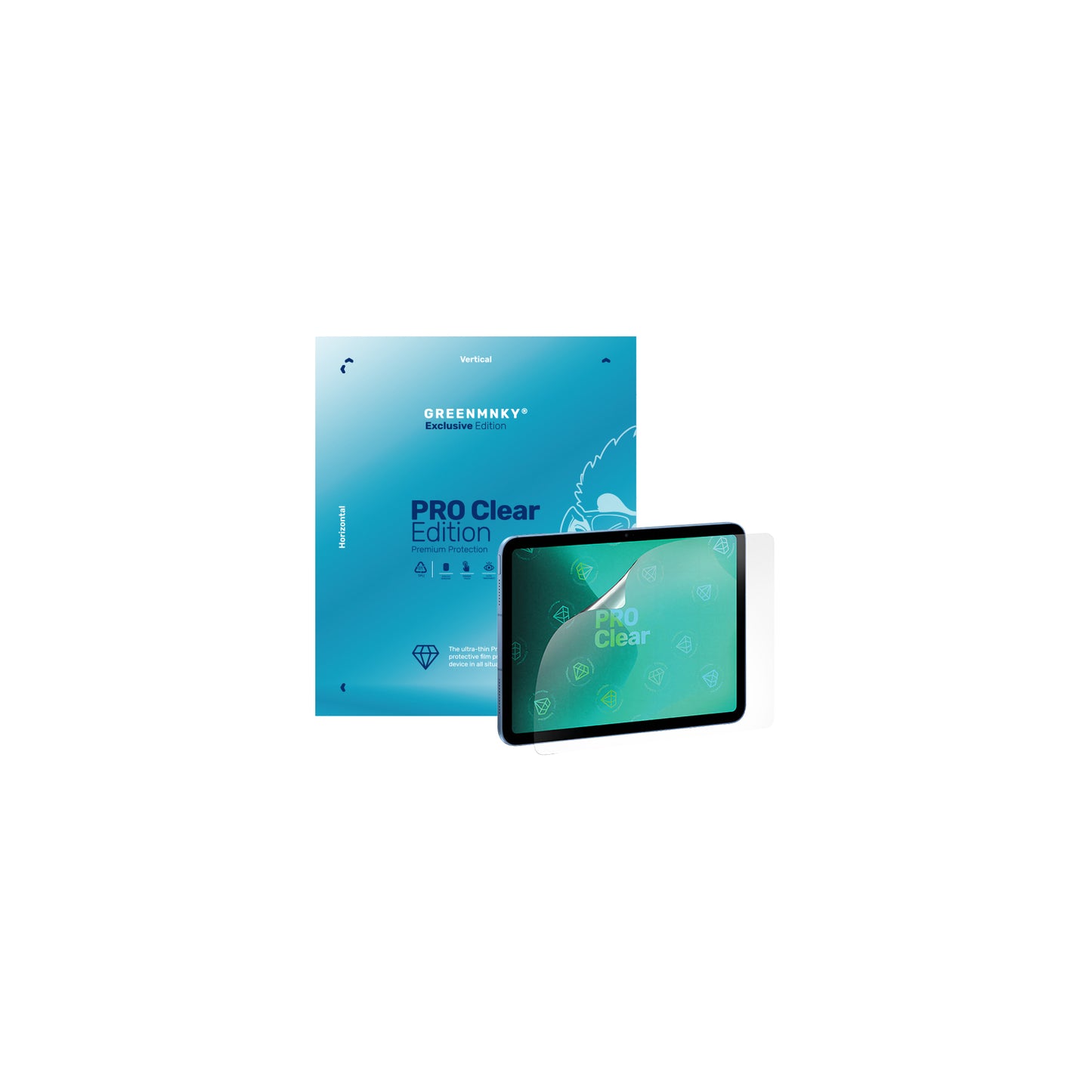 GREENMNKY PRO HD Clear Edition for Tablet 14inch (20 stuks)