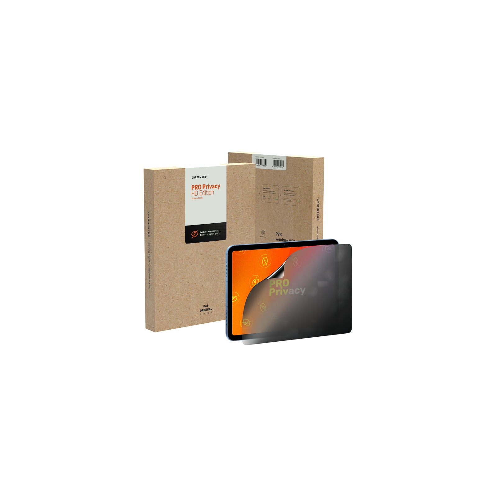 GREENMNKY PRO Privacy Edition for Tablet 14inch (10 stuks)