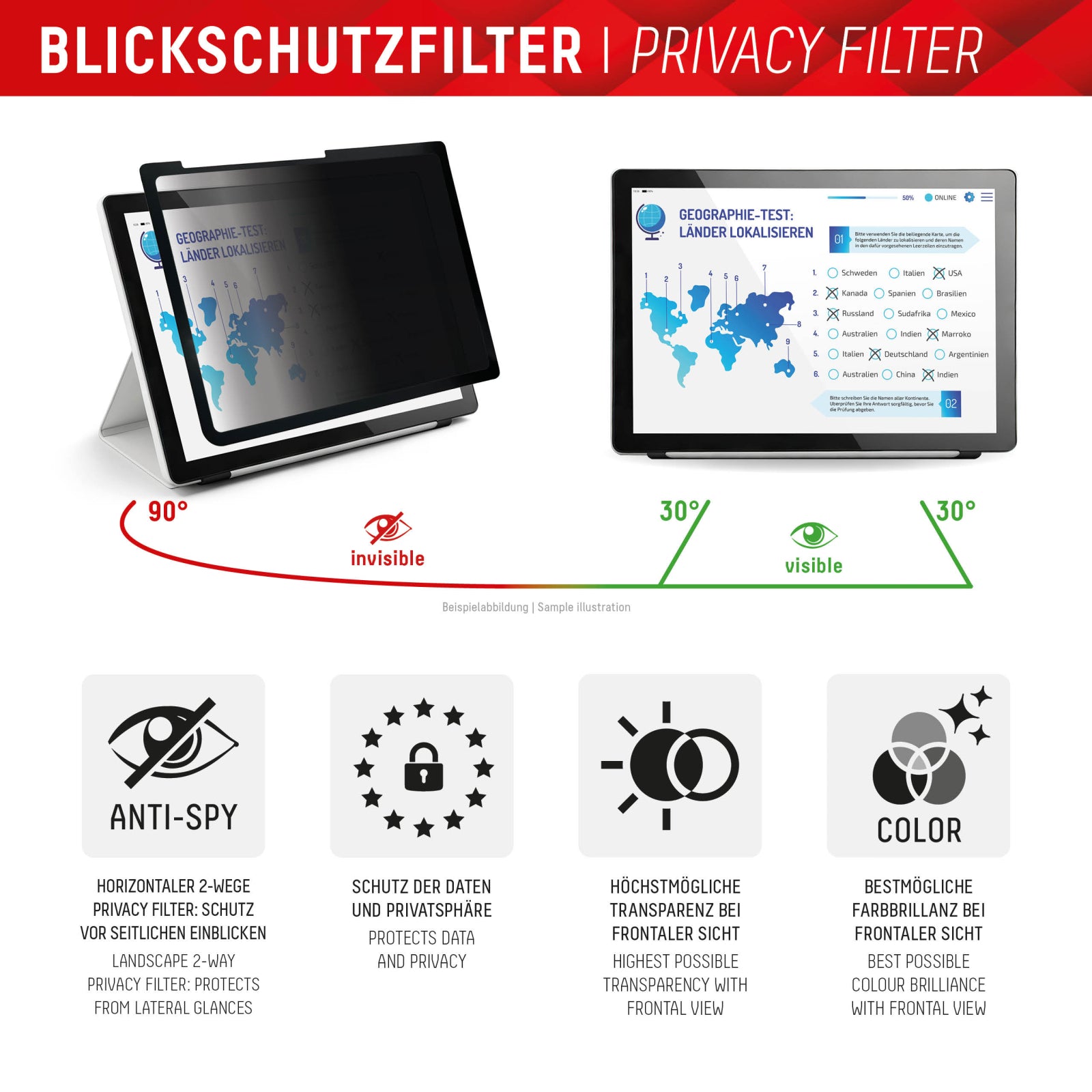 DISPLEX Privacy Safe Tablet Apple iPad Air 13 (2024)/iPad Pro 13 (2024/2025)