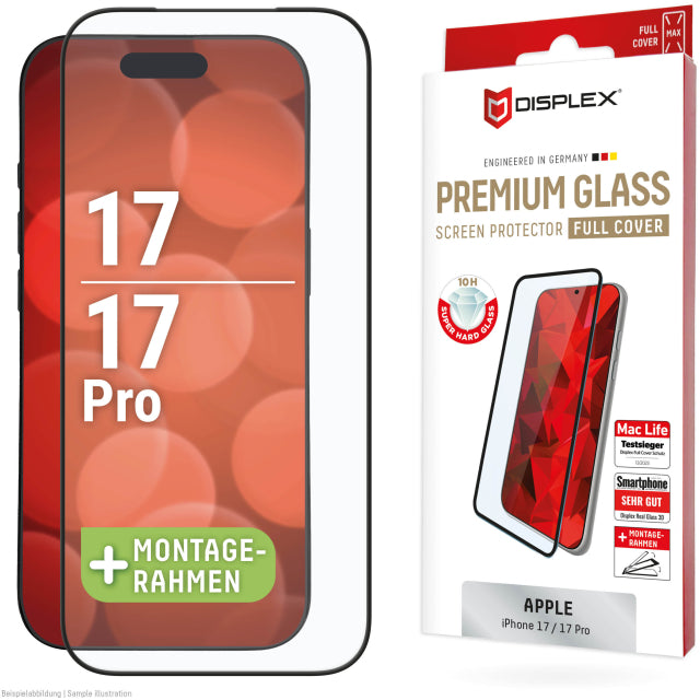 DISPLEX Premium Glas Full Cover Anti-Reflex iPhone 17 / 17 Pro
