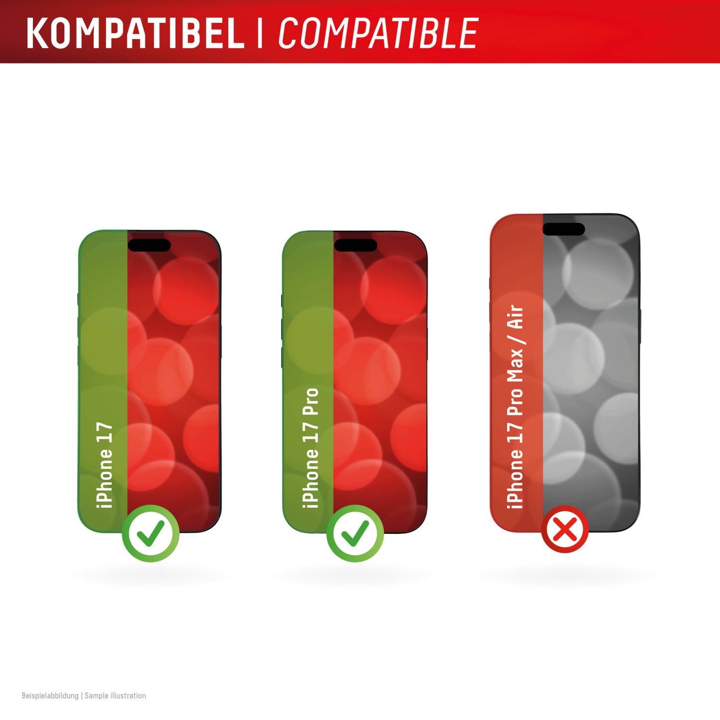 DISPLEX Premium Glass Full Cover Anti-Reflex iPhone 17 / 17 Pro
