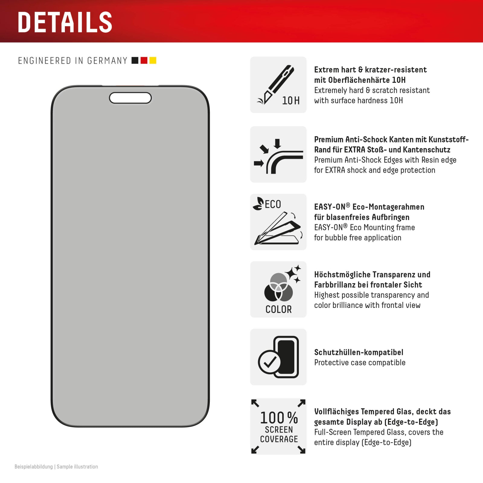 DISPLEX Privacy Glass FC iPhone 17 Pro Max