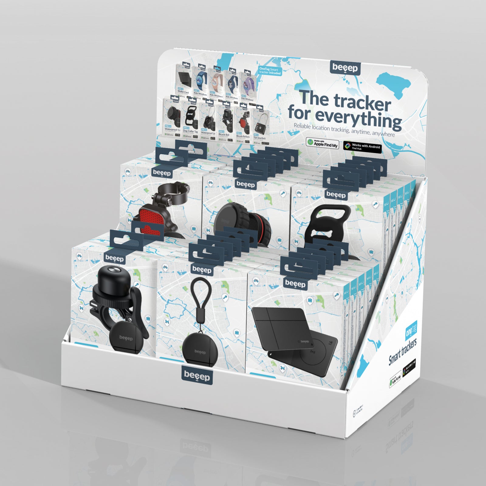 POS - Beeep - Balie Display incl. Topkaart - Tracker oplossingen