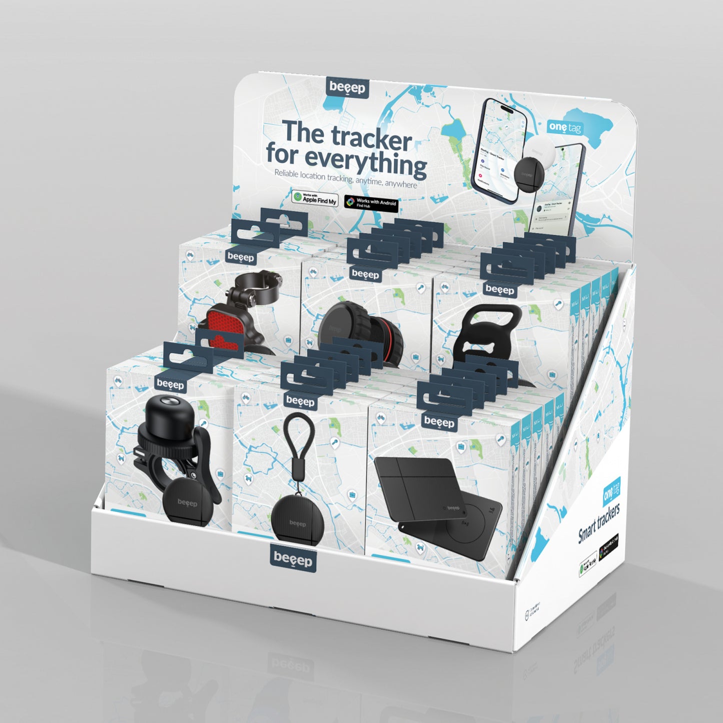 POS - Beeep - Balie Display incl. Topkaart - Tracker oplossingen