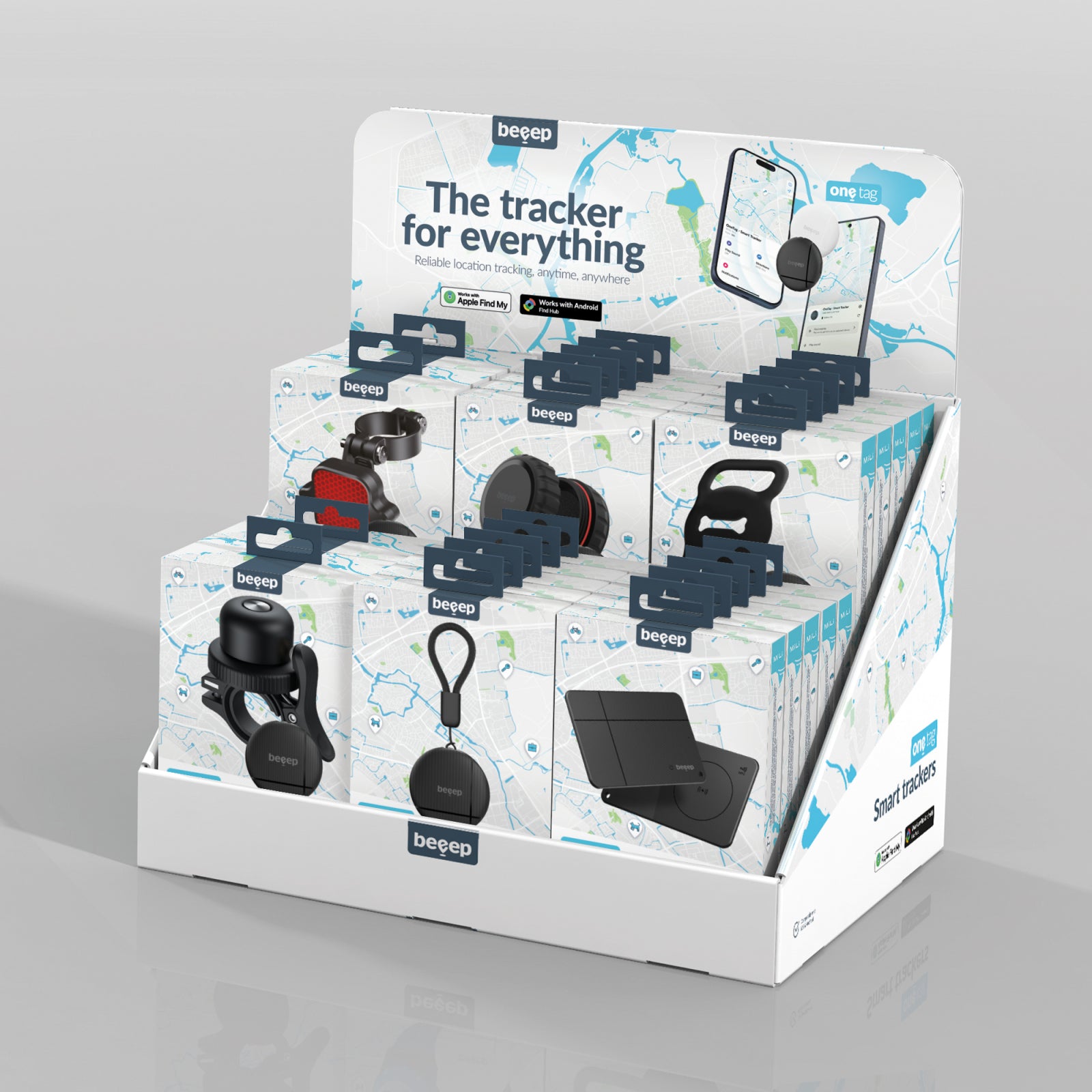 POS - Beeep - Balie Display incl. Topkaart - Tracker oplossingen