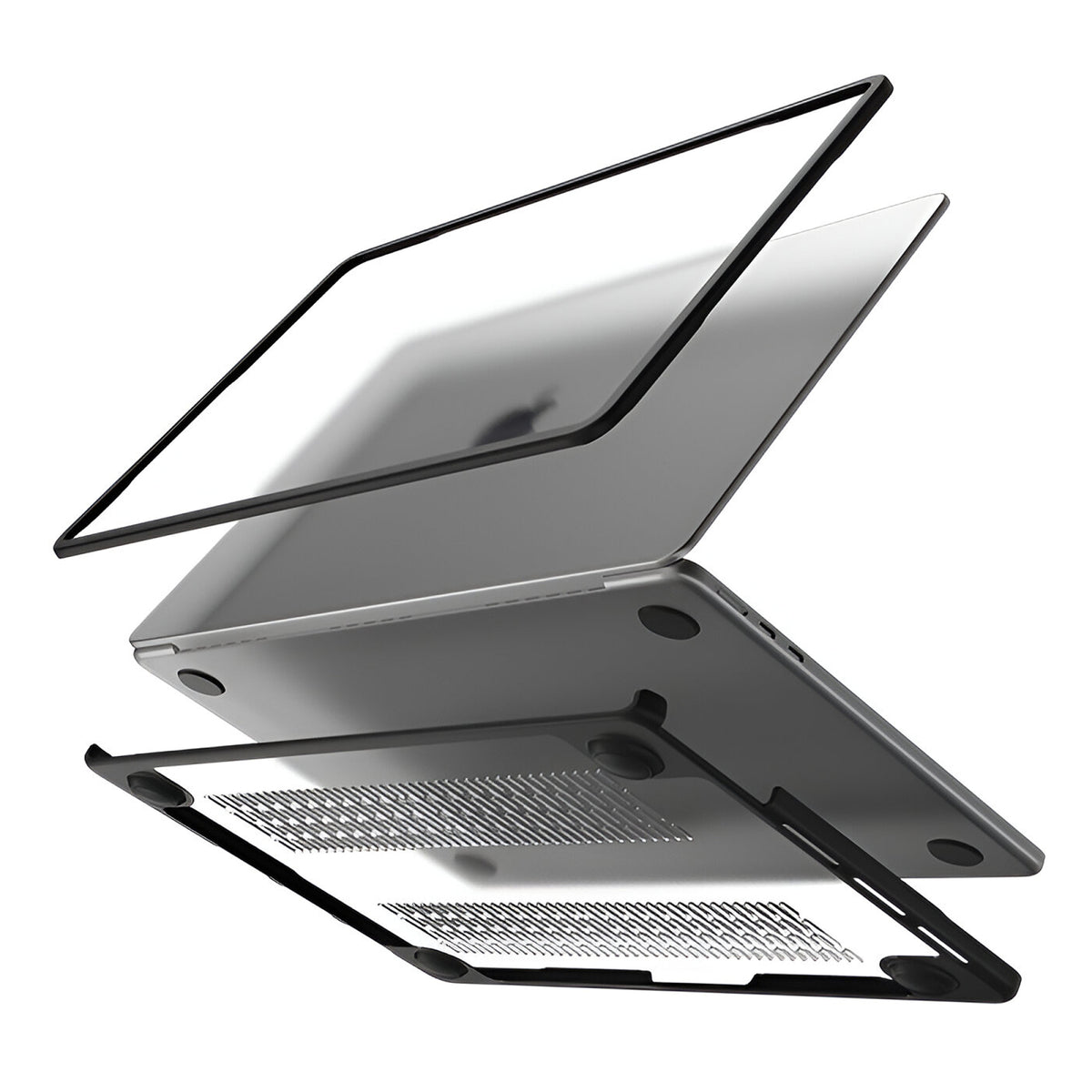 Mobilize Protection Cover for Apple MacBook Air 13.6inch (2022 - 2026) Transparent Black