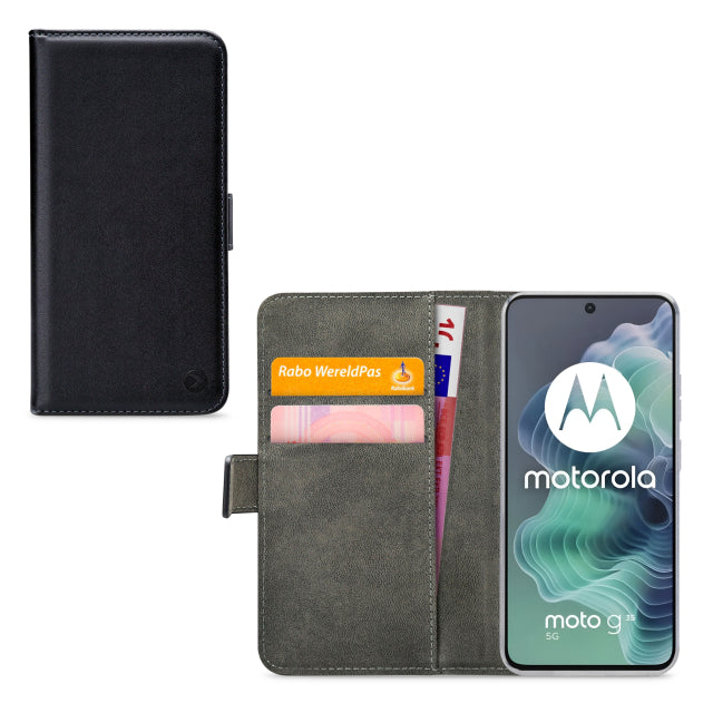 Mobilize Classic Gelly Wallet Book Case Motorola Moto G35 Schwarz
