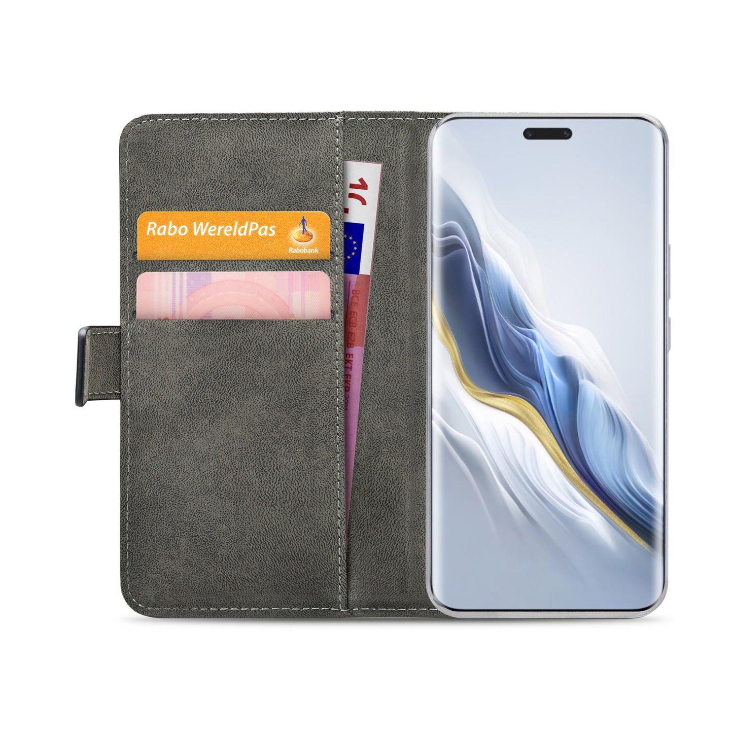 Mobilize Classic Gelly Wallet Book Case Honor Magic6 Pro Black