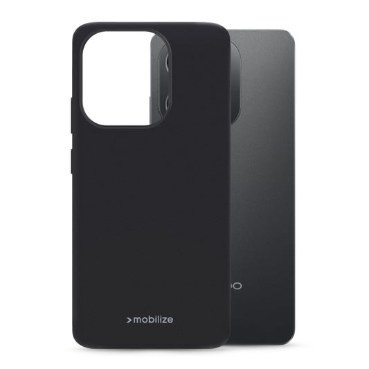 Mobilize Rubber Gelly Hülle OPPO A40/A40m/A60 5G Mattschwarz