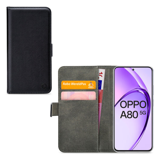 Mobilize Classic Gelly Wallet Book Case OPPO A80 5G Schwarz