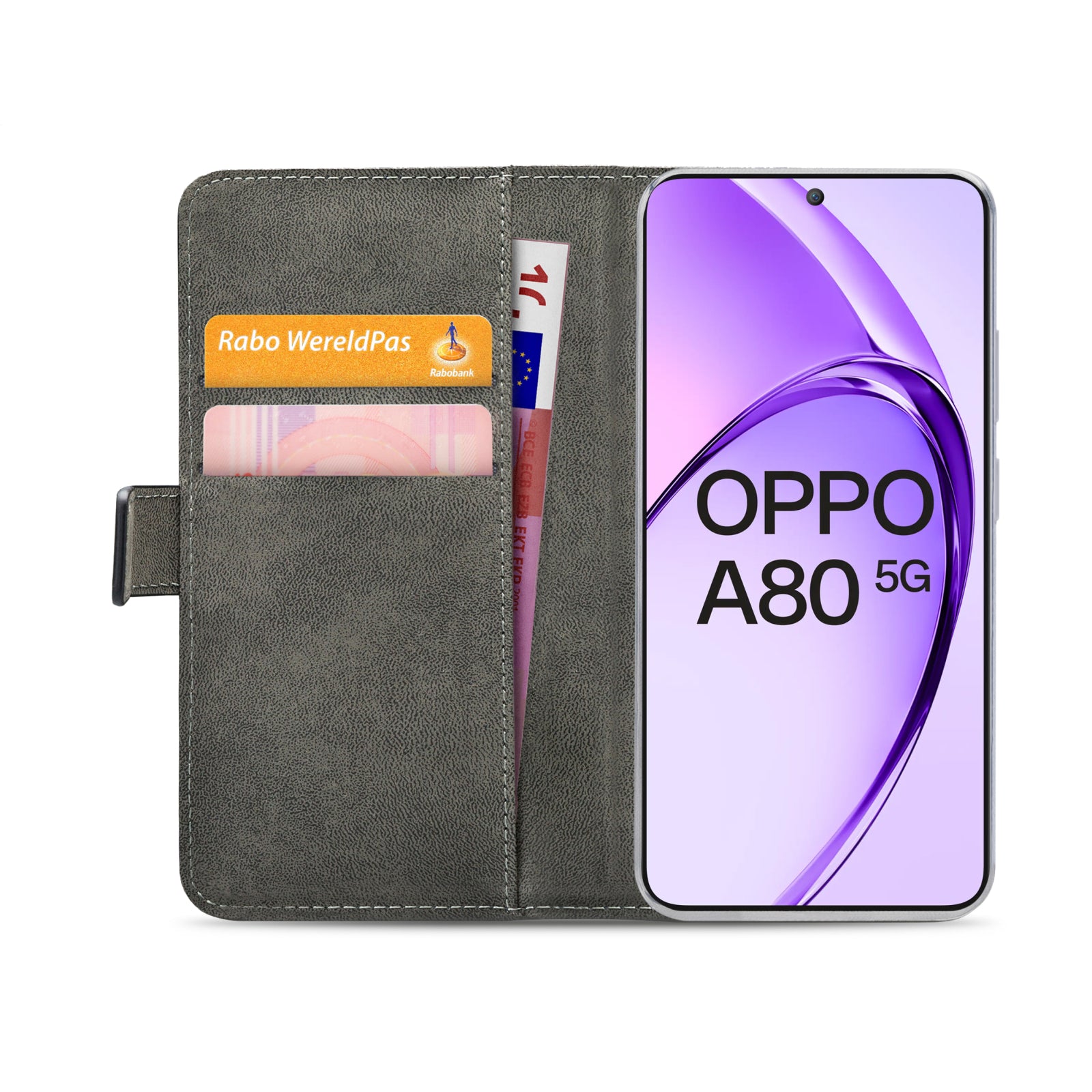 Mobilize Classic Gelly Wallet Book Case OPPO A80 5G Black