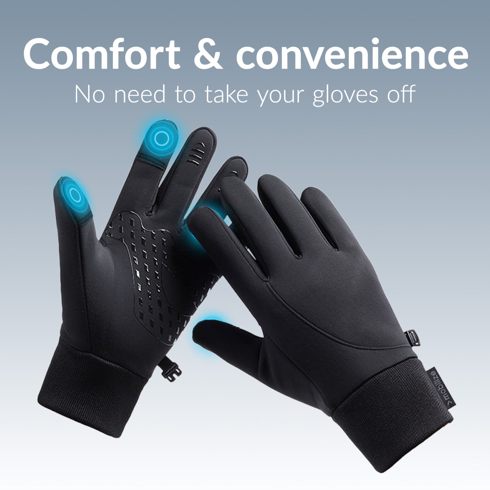Mobilize Smart Winter Gloves (M) Black