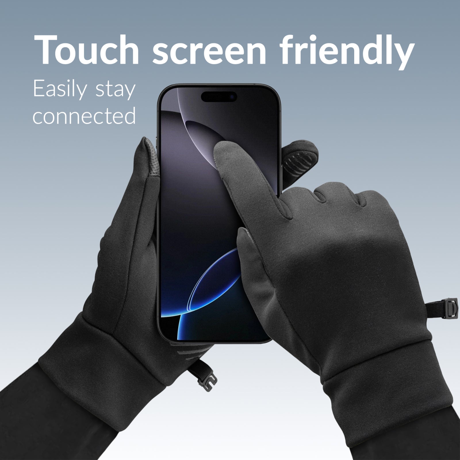 Mobilize Smart Sports Gloves (M) Black