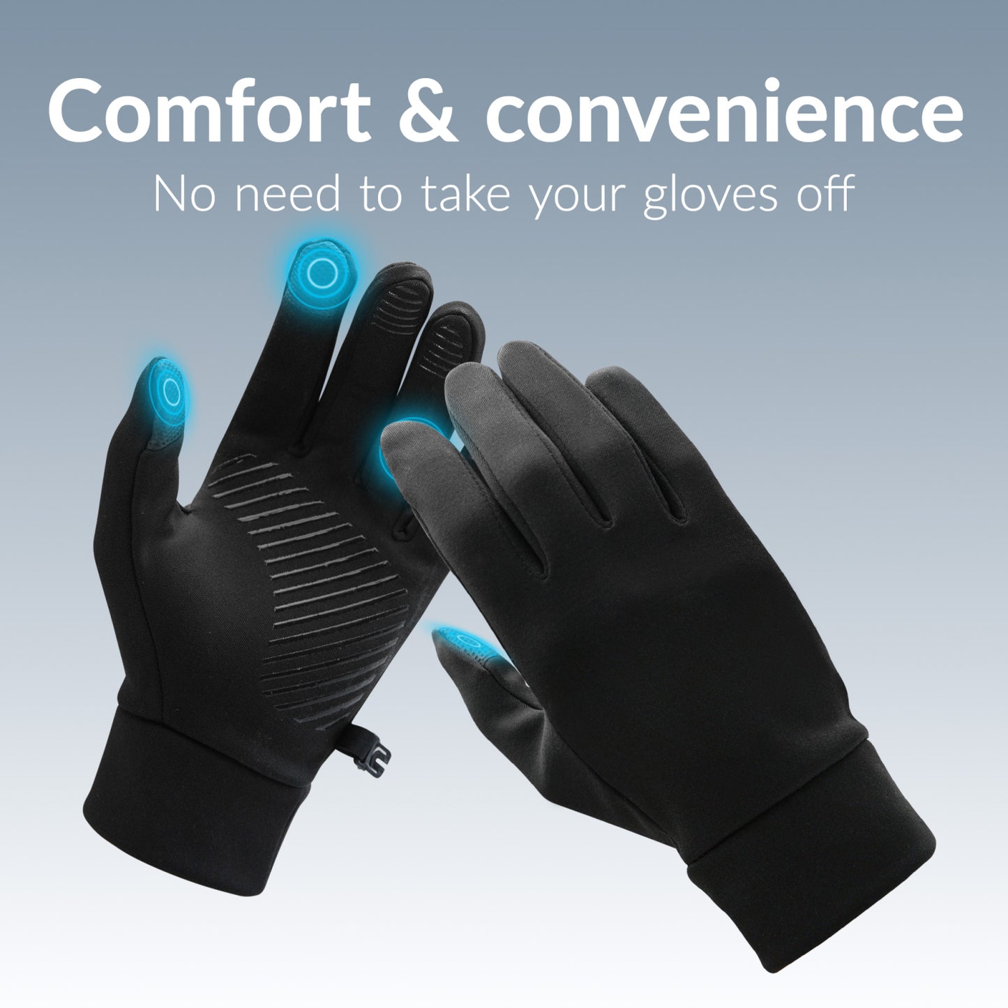 Mobilize Smart Sports Gloves (L) Black
