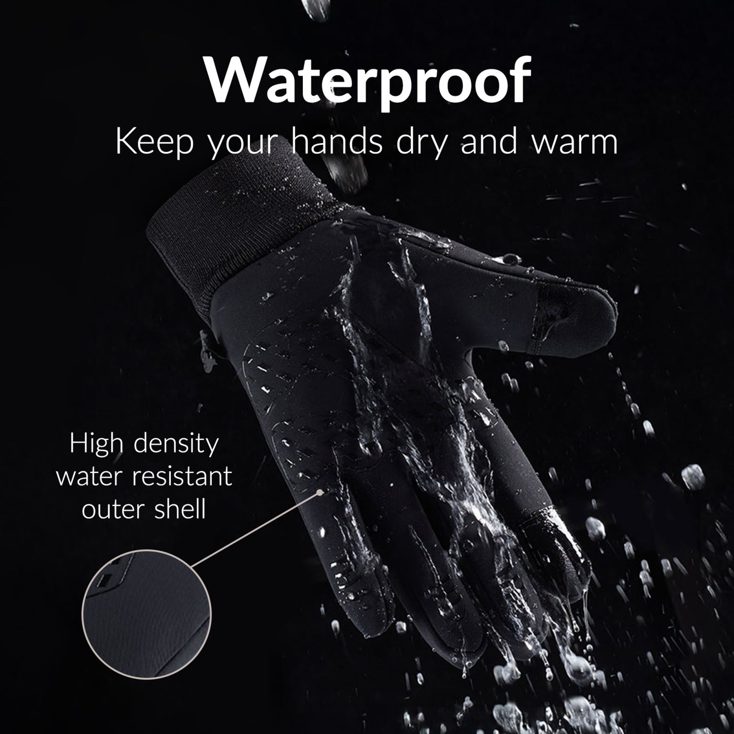 Mobilize Smart Sports Gloves (XL) Black