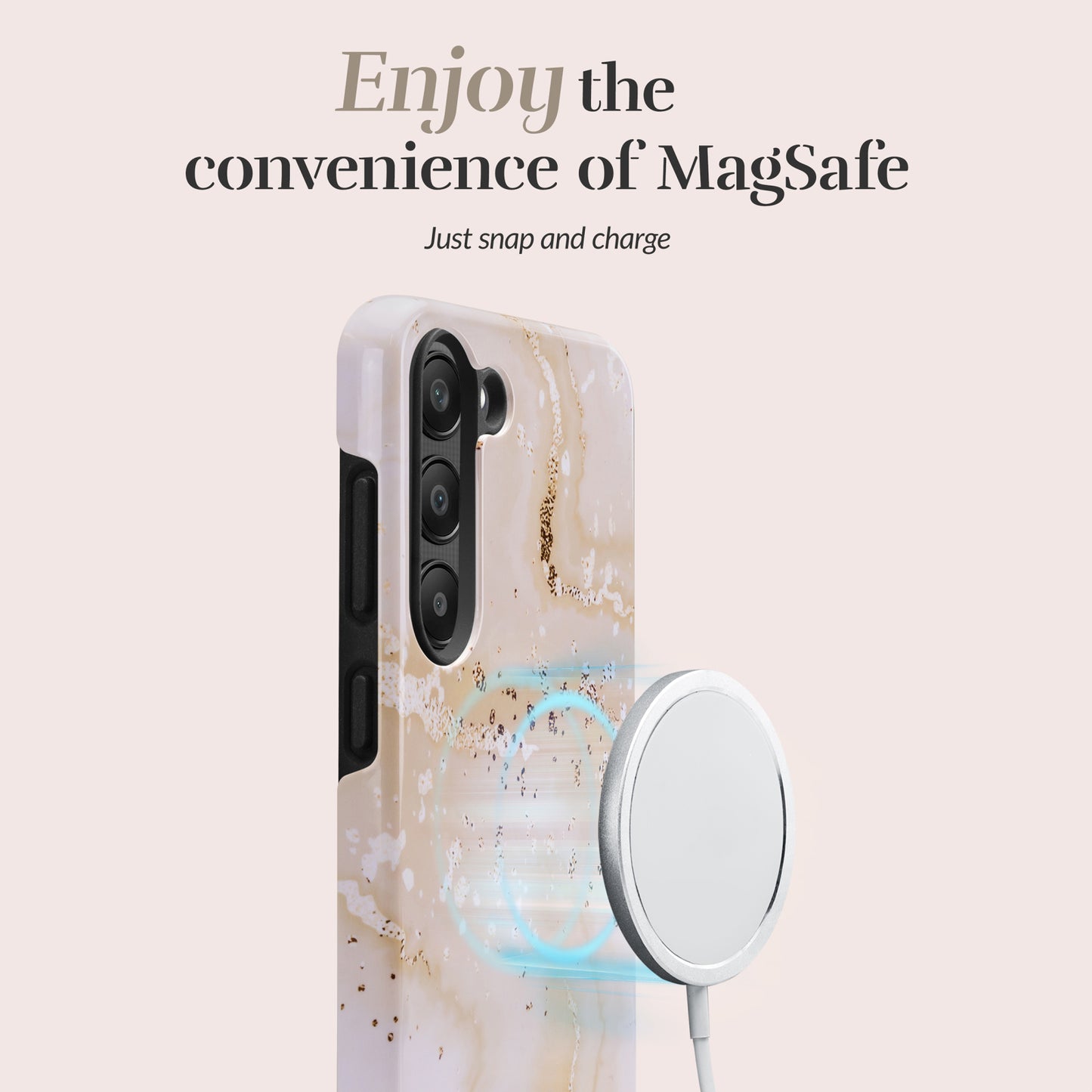 MIO Gold Marble Magsafe Compatible for Samsung S25+ 5G