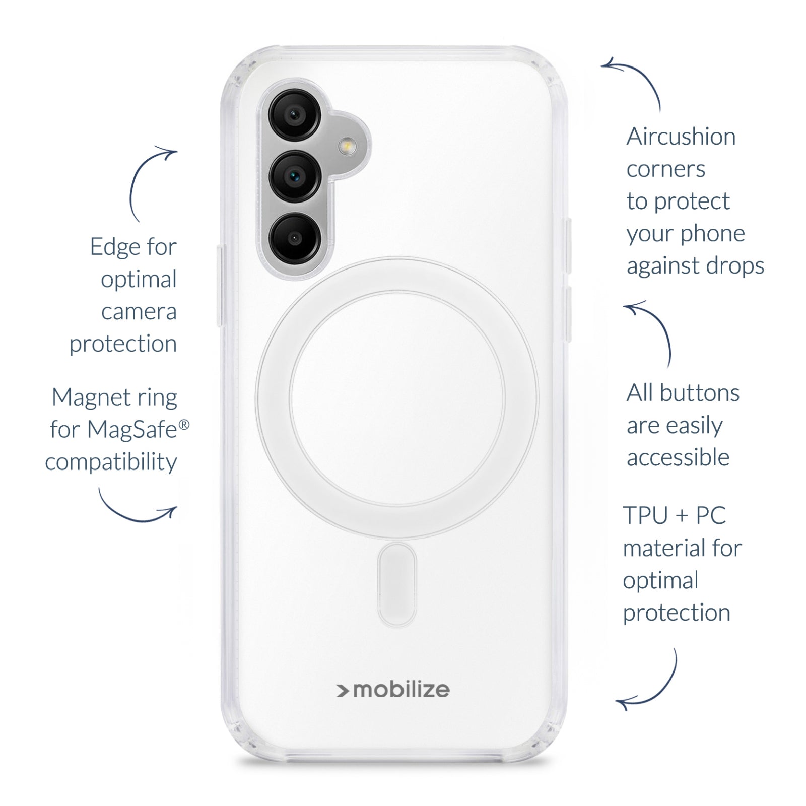 Mobilize Magsafe Compatible Naked Protection Case for Samsung Galaxy S25+ 5G Clear
