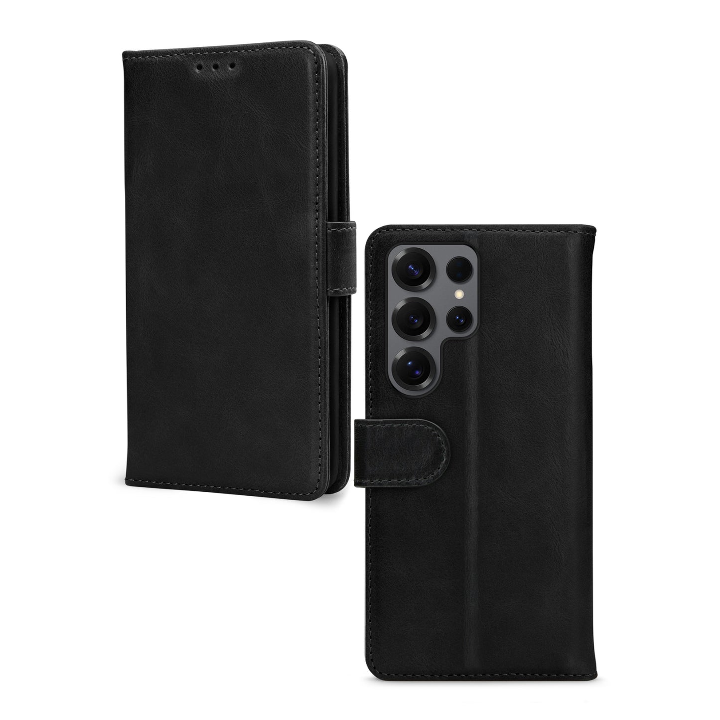 Mobilize Leather Wallet Samsung Galaxy S25 Ultra 5G Black