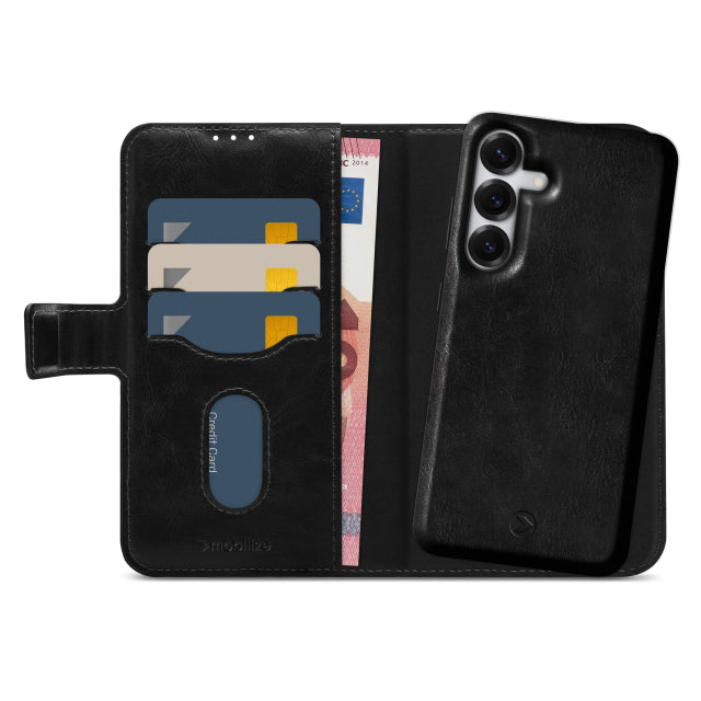 Mobilize 2-in-1 MagSafe kompatibles Gelly Wallet Case Samsung Galaxy S25 5G Schwarz
