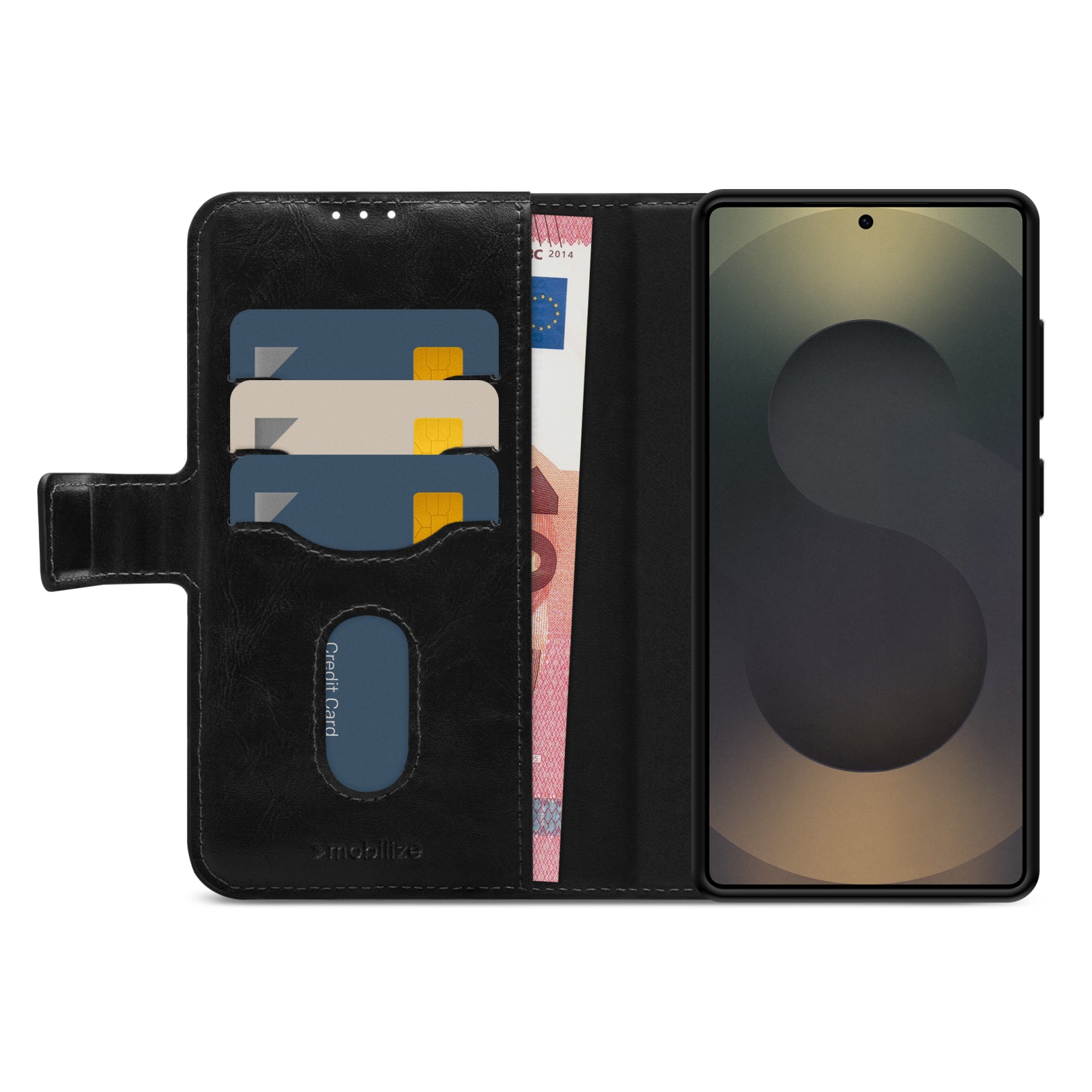 Mobilize 2in1 Magsafe Compatible Gelly Wallet Case Samsung Galaxy S25 Ultra 5G Black