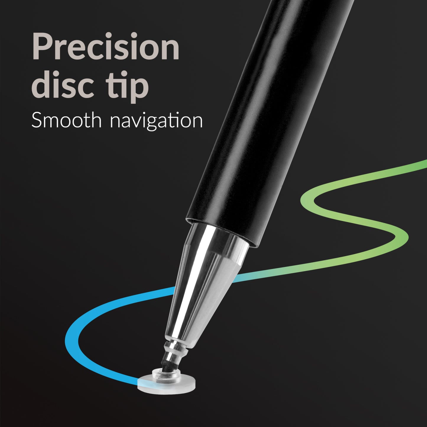 Mobilize High Sensitive 2in1 Capacitive Stylus Pen Black