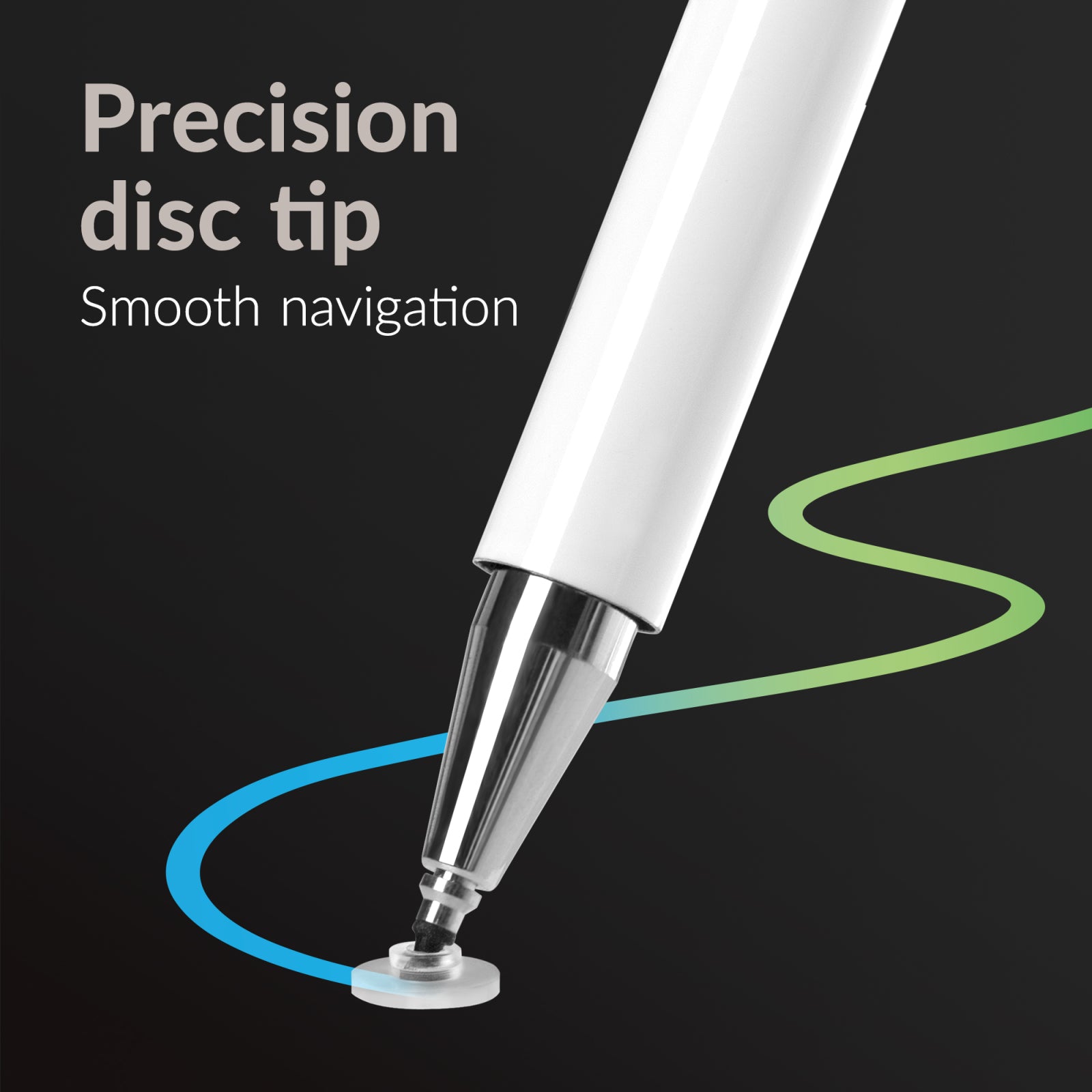 Mobilize High Sensitive 2in1 Capacitive Stylus Pen White