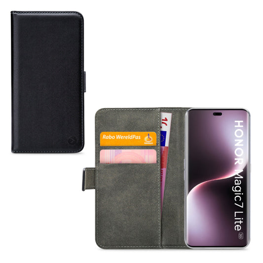 Mobilize Classic Gelly Wallet Book Case Honor Magic7 Lite Schwarz
