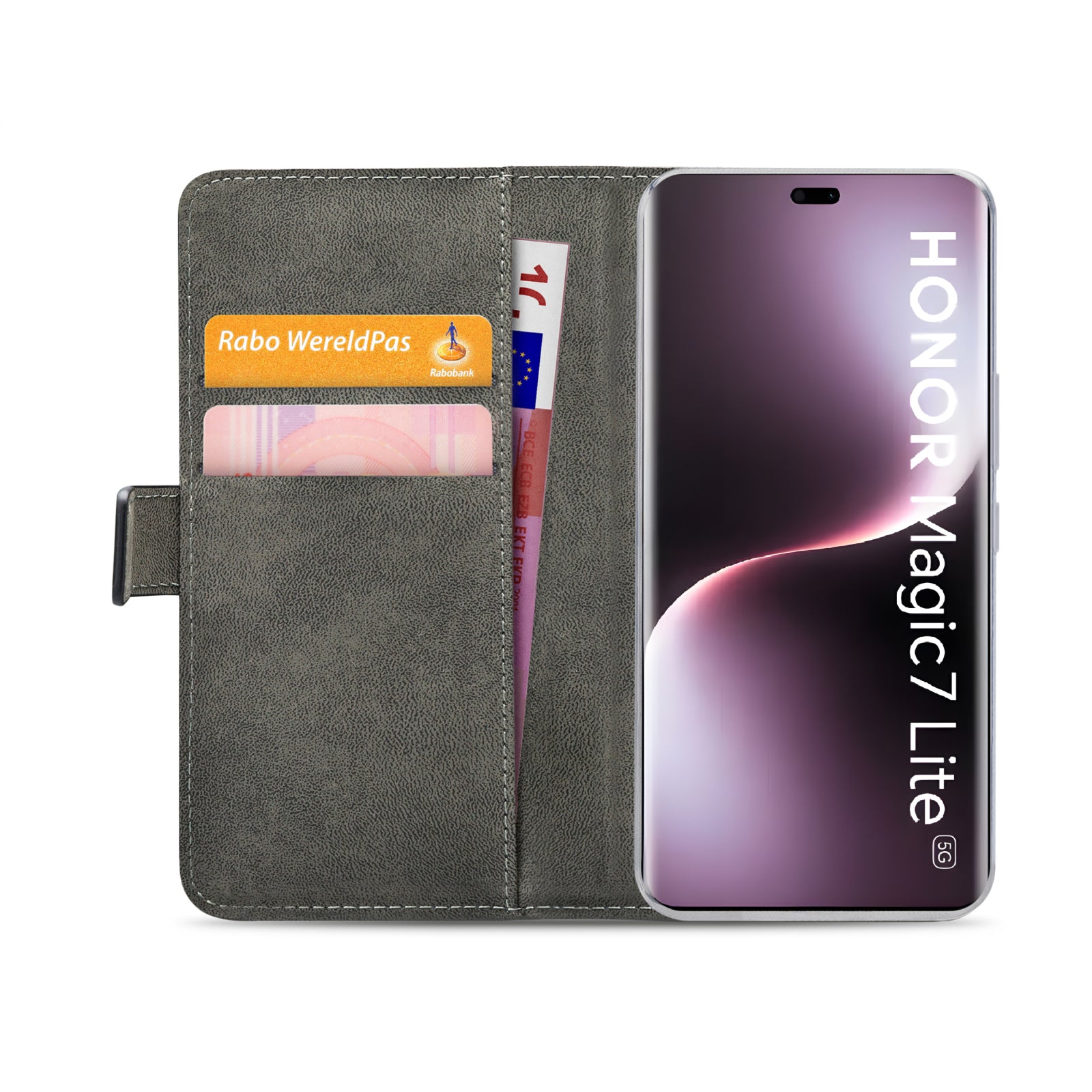 Mobilize Classic Gelly Wallet Book Case Honor Magic7 Lite Black