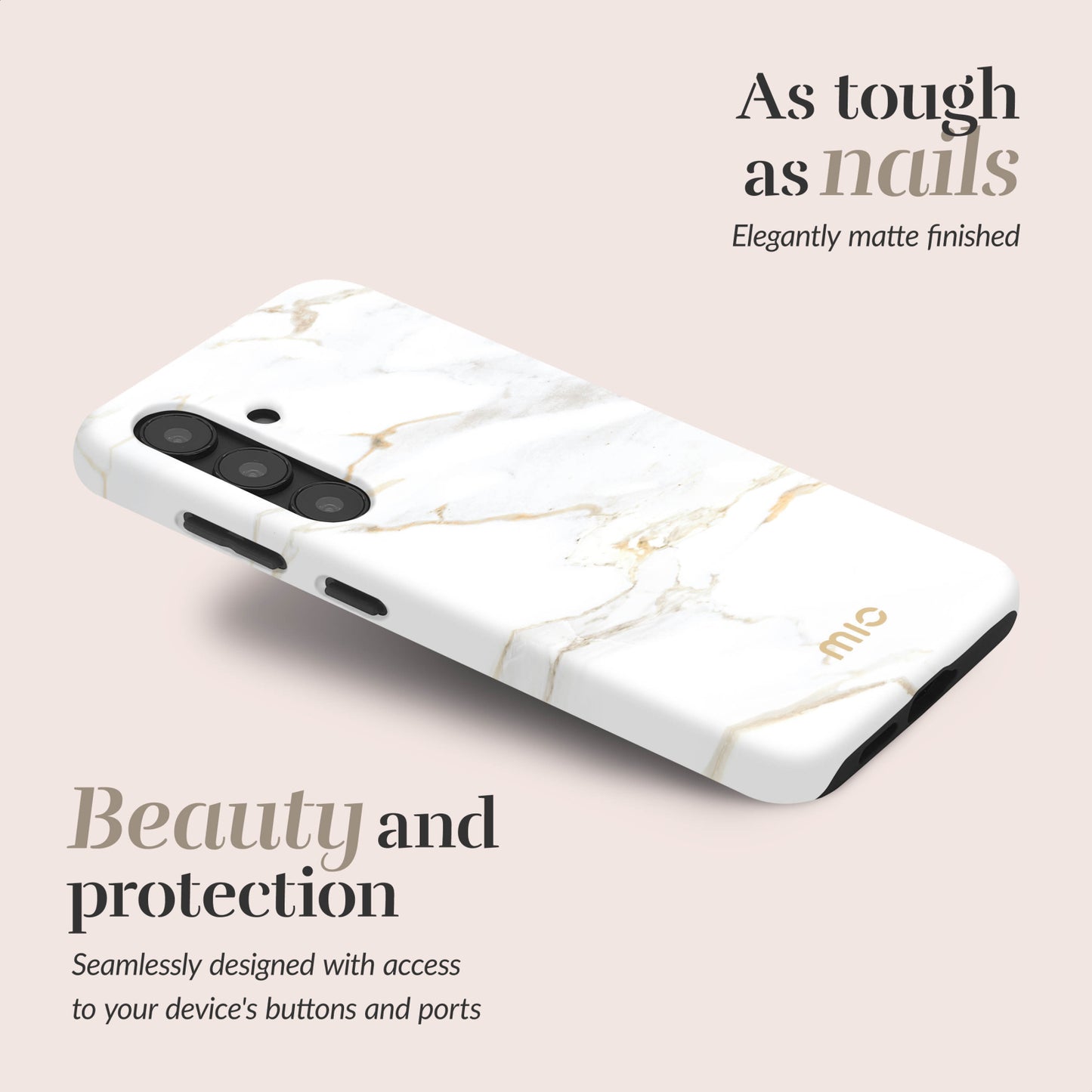 MIO White Marble Magsafe Compatible for Samsung A36 5G/A56 5G