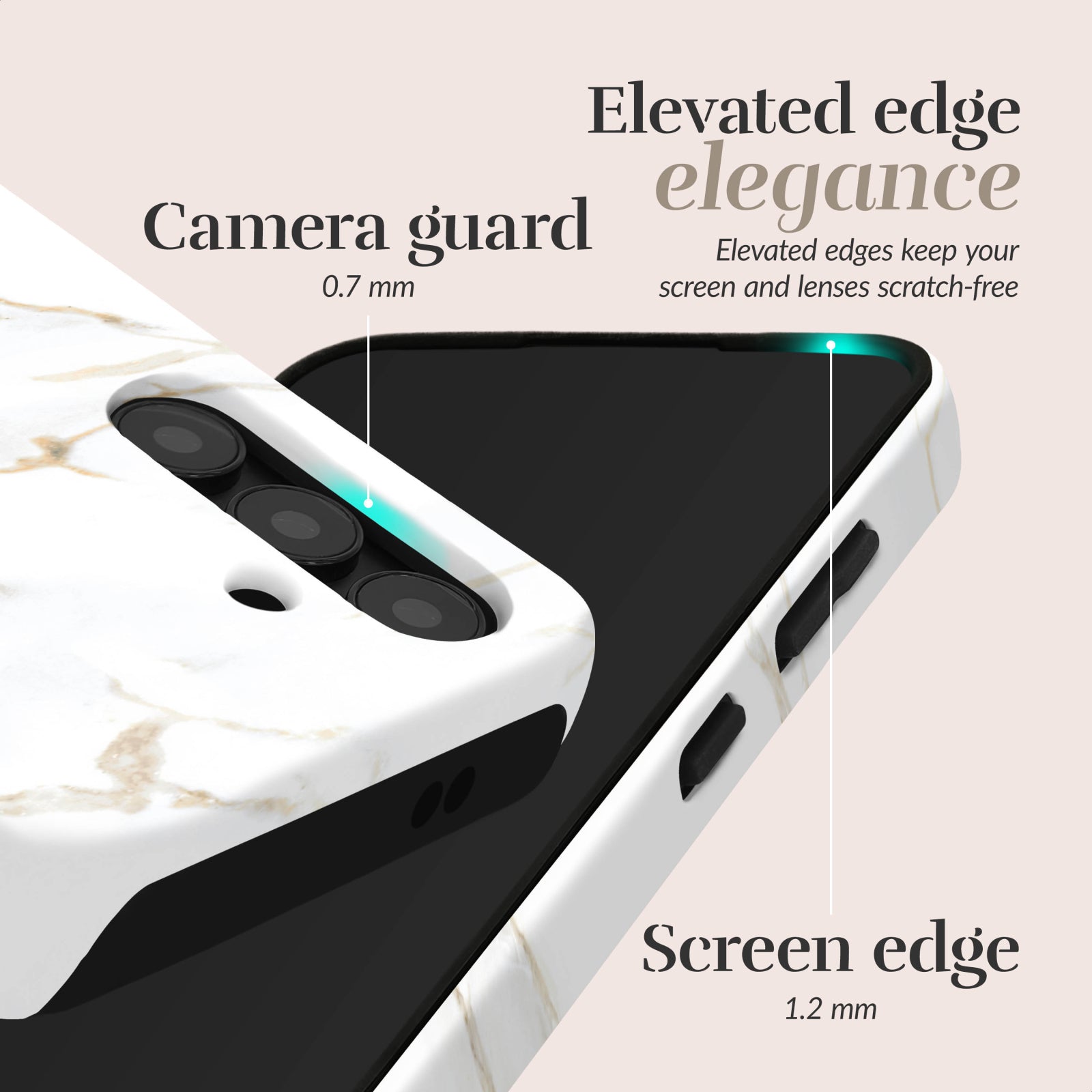 MIO White Marble Magsafe Compatible for Samsung A36 5G/A56 5G