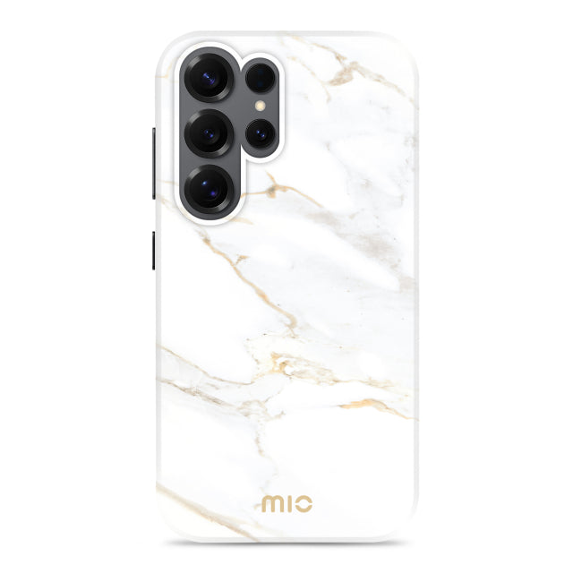 MIO White Marble Magsafe Kompatibel für Samsung S25 Ultra 5G