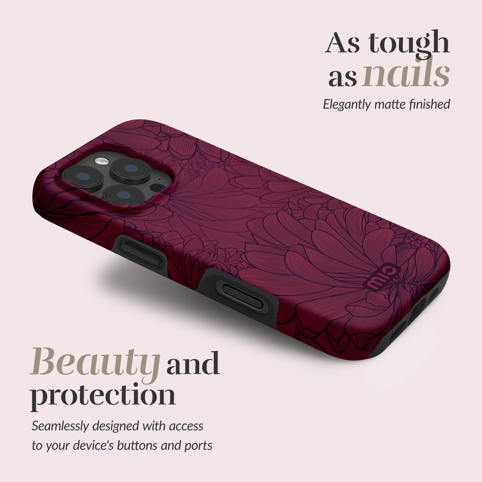 MIO Berry Blooms Magsafe Compatible for iPhone 16 Pro