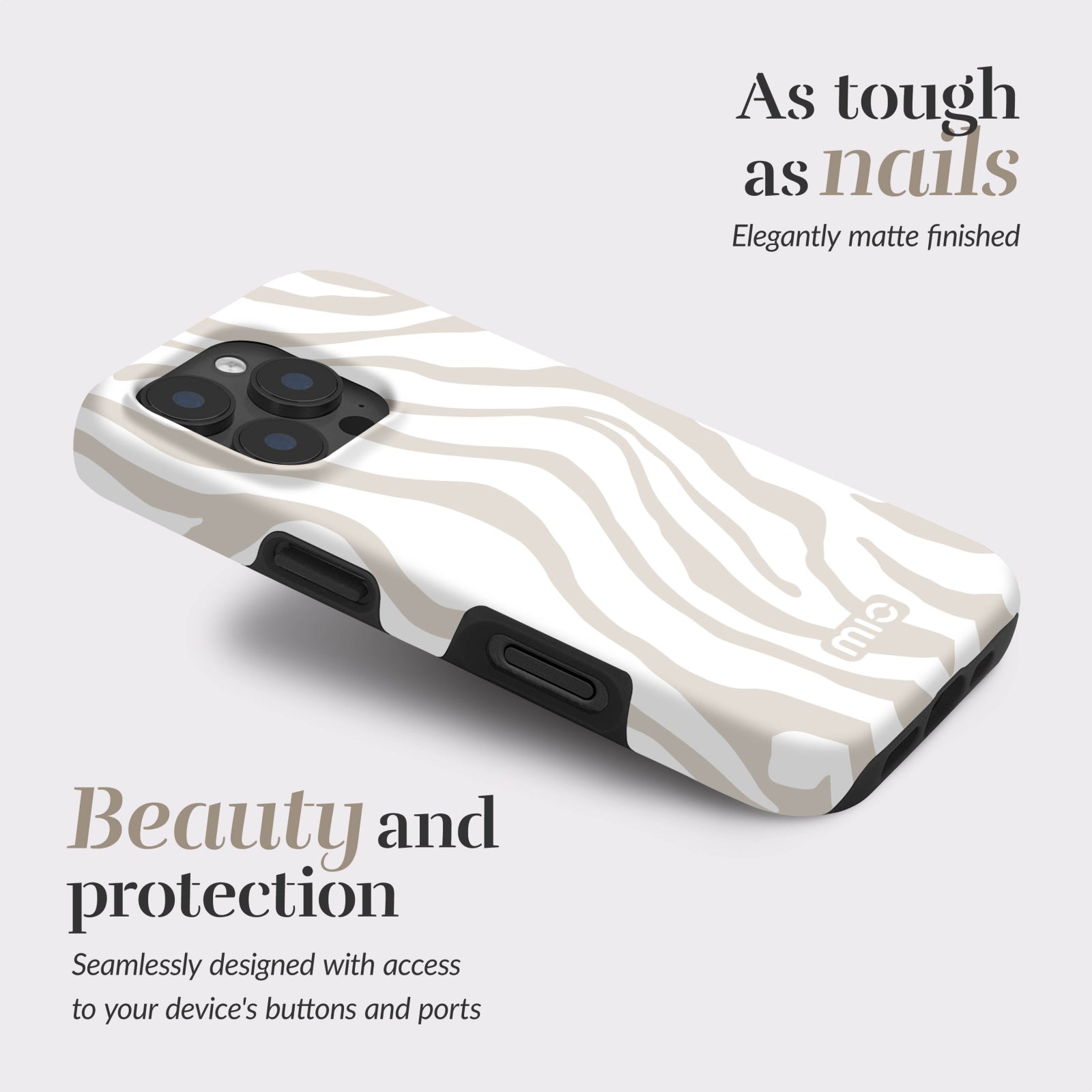 MIO Sandy Zebra Magsafe Compatible for iPhone 16e/17e