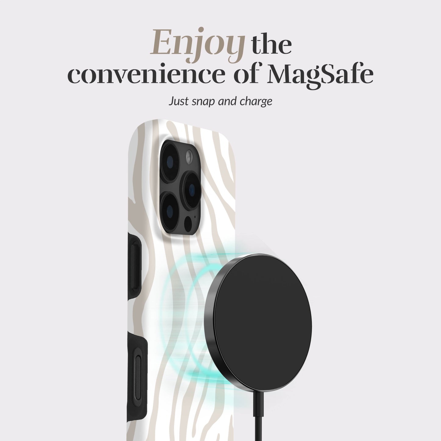 MIO Sandy Zebra Magsafe Compatible for iPhone 7/8/SE (2020/2022)