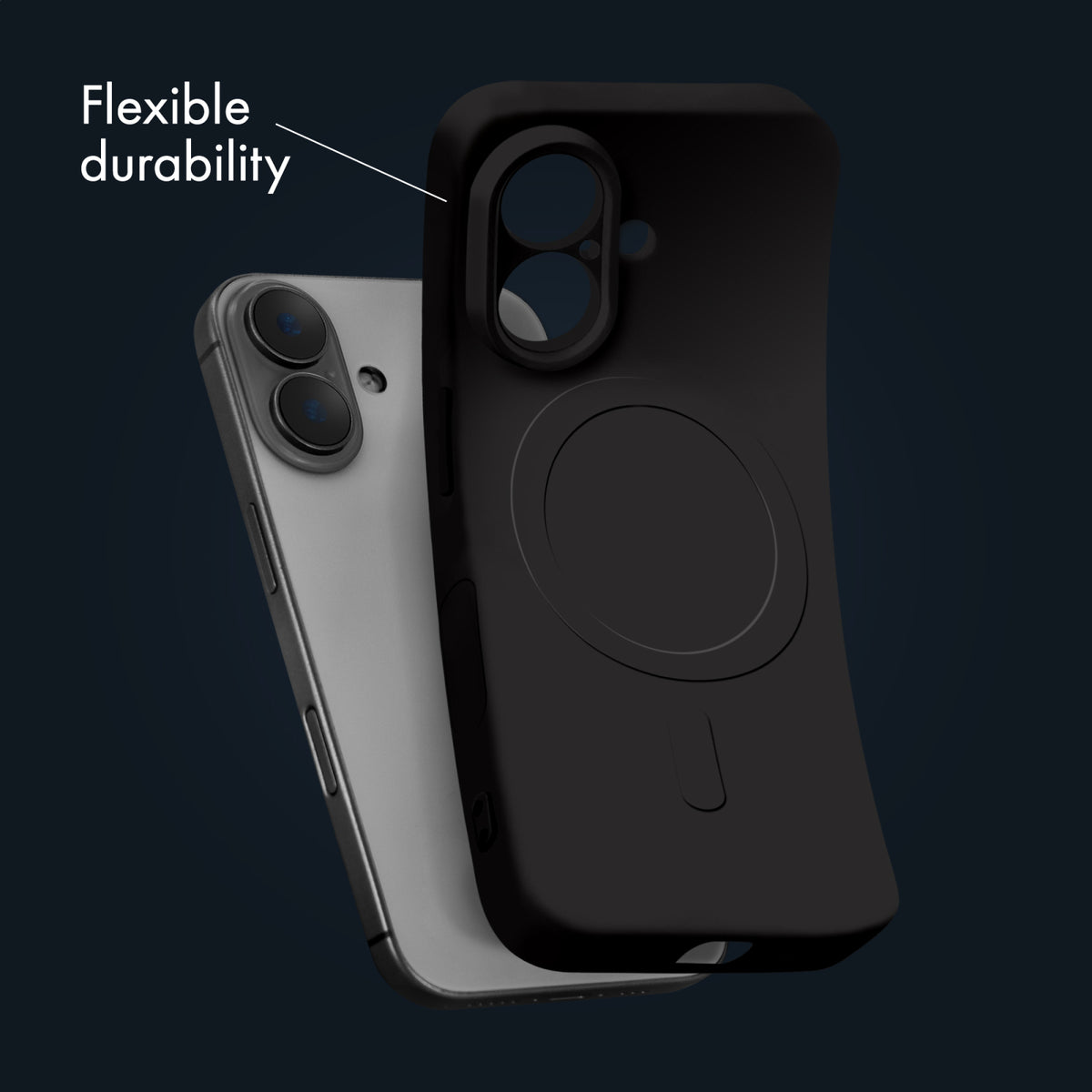 My Style Protective Flex Magsafe Compatible Case for Apple iPhone 16e/17e Black
