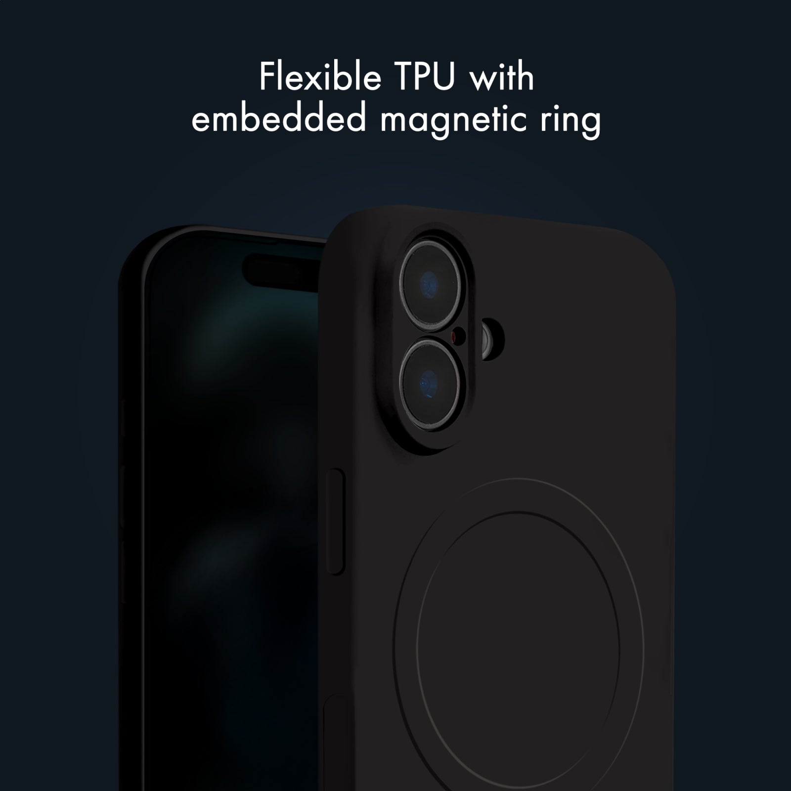 My Style Protective Flex Magsafe Compatible Case for Apple iPhone 15 Pro Black