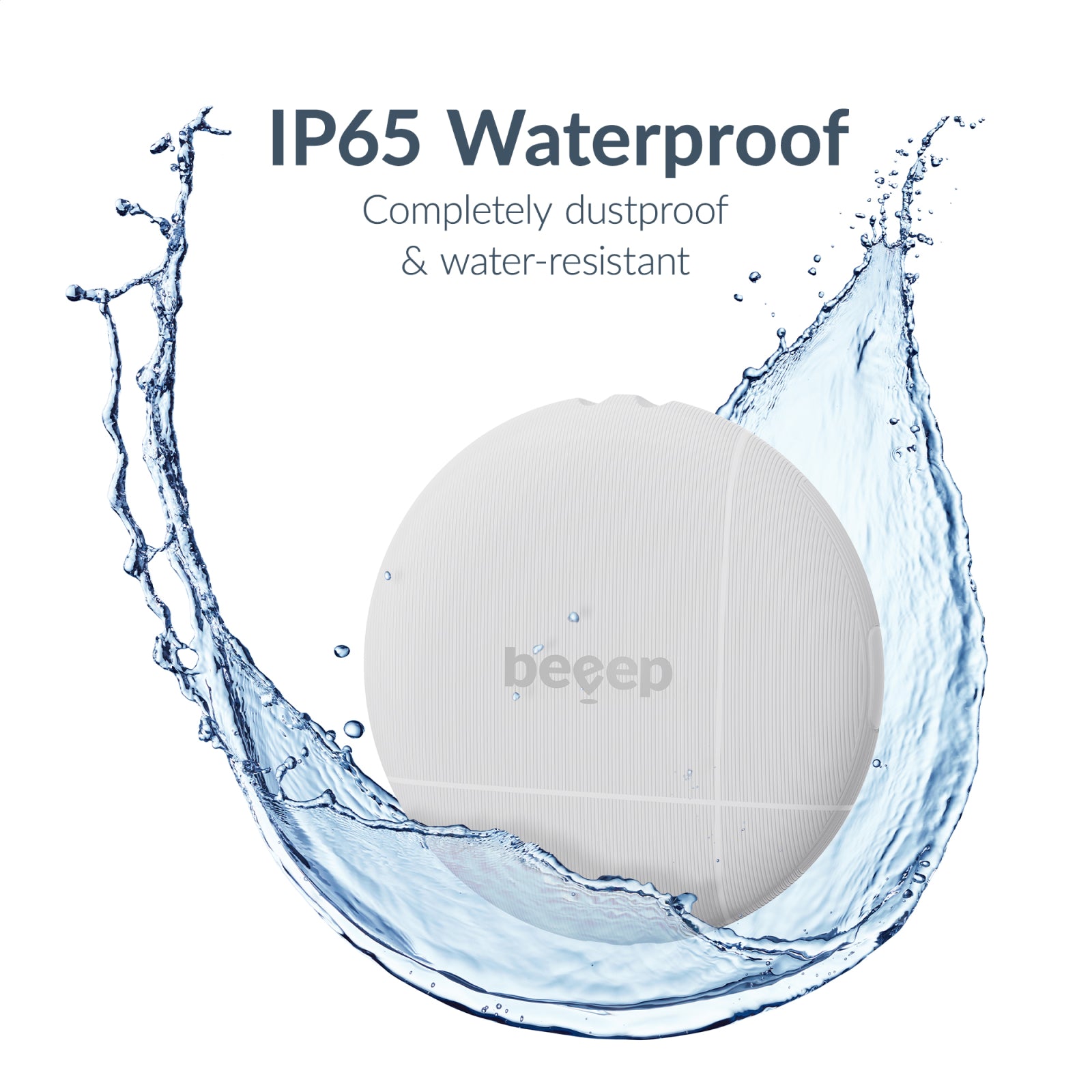 Beeep BeTag Find My Tracker White & Keychain White - 3 pack