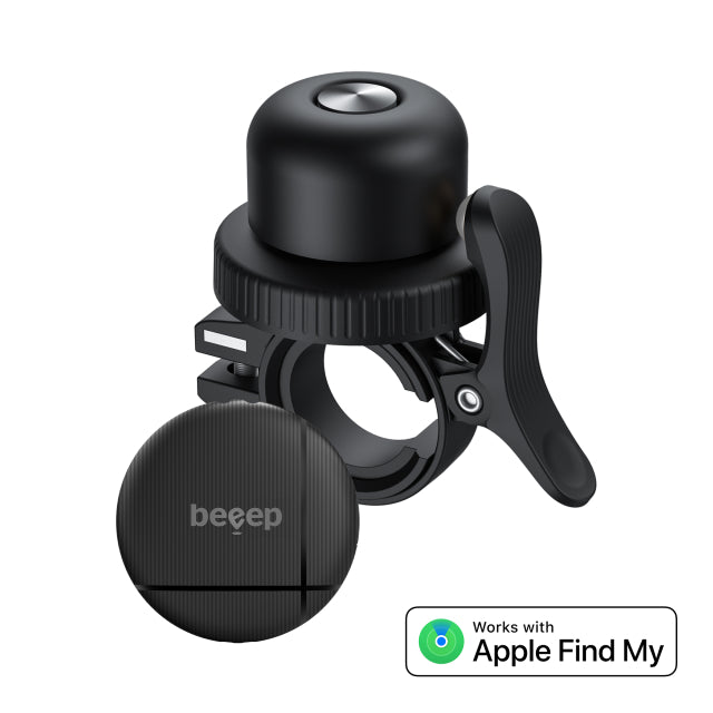 Beeep BeTag Find My Tracker Schwarz & Fahrradklingel