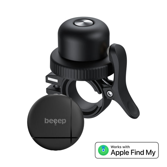 Beeep BeTag Find My Tracker Schwarz & Fahrradklingel