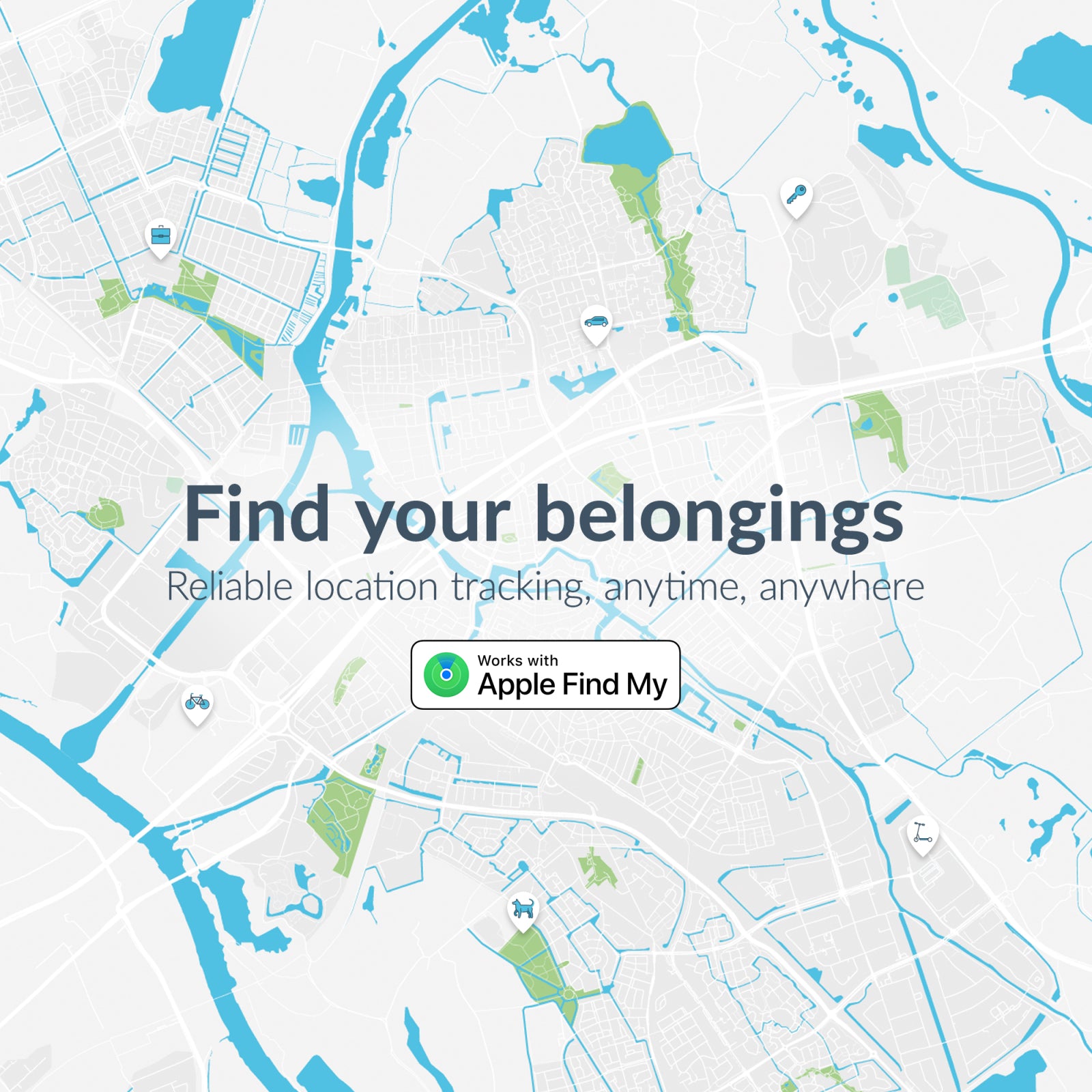 Beeep BeTag Find My Tracker Black & Bicycle Bell