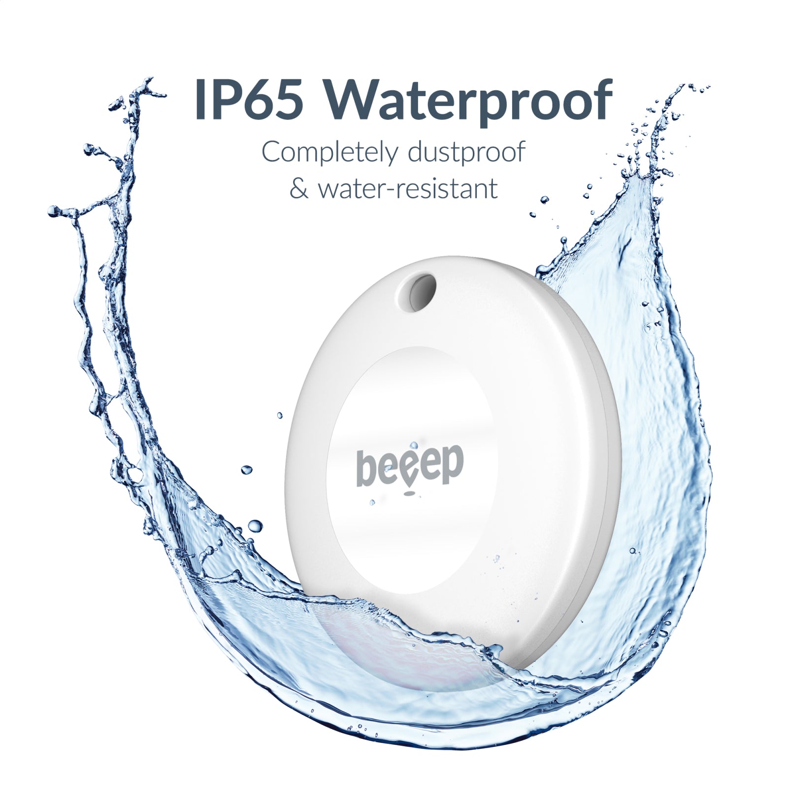 Beeep BeTag Android Tracker White & Keychain White - 1 pack