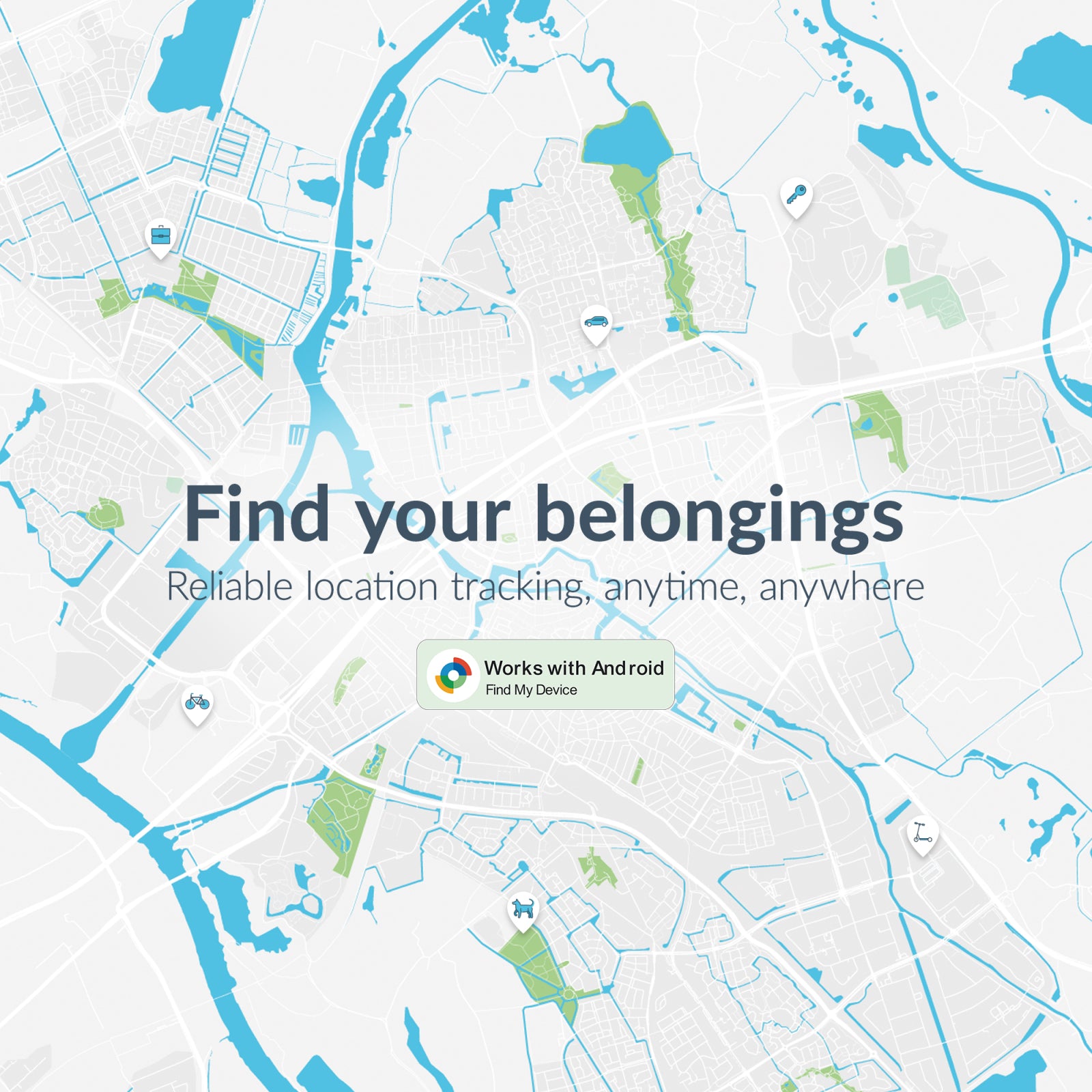 Beeep BeTag Android Tracker Black & Bicycle Bell